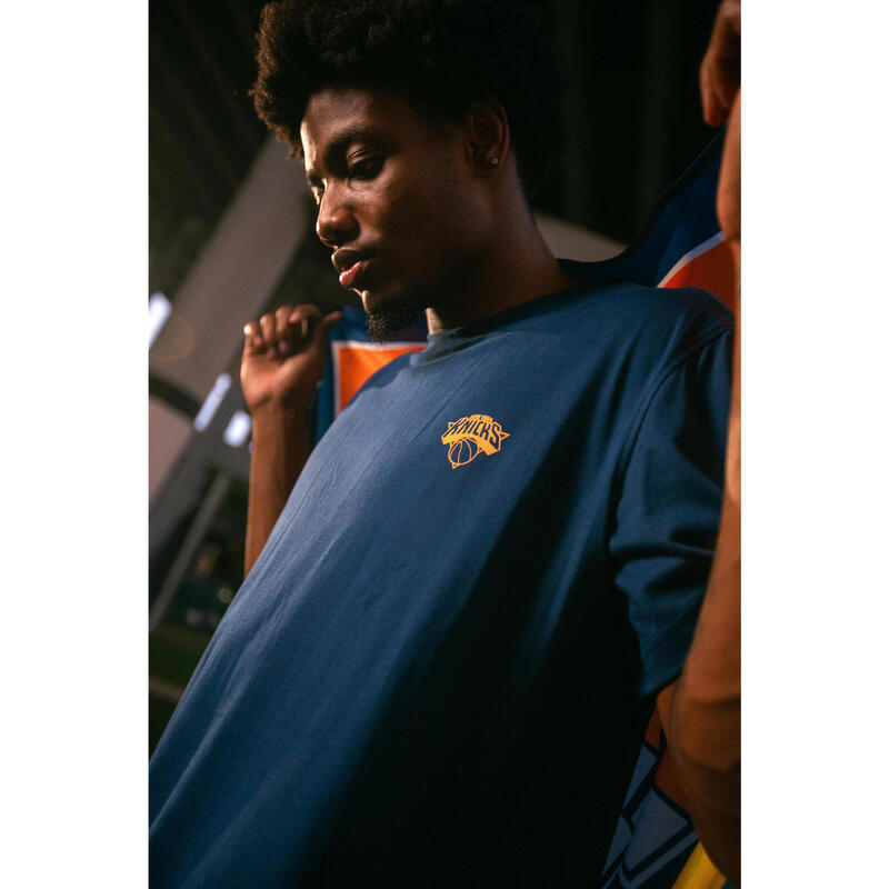 T-shirt de basketball nba knicks homme/femme -  ts 900 ad bleu