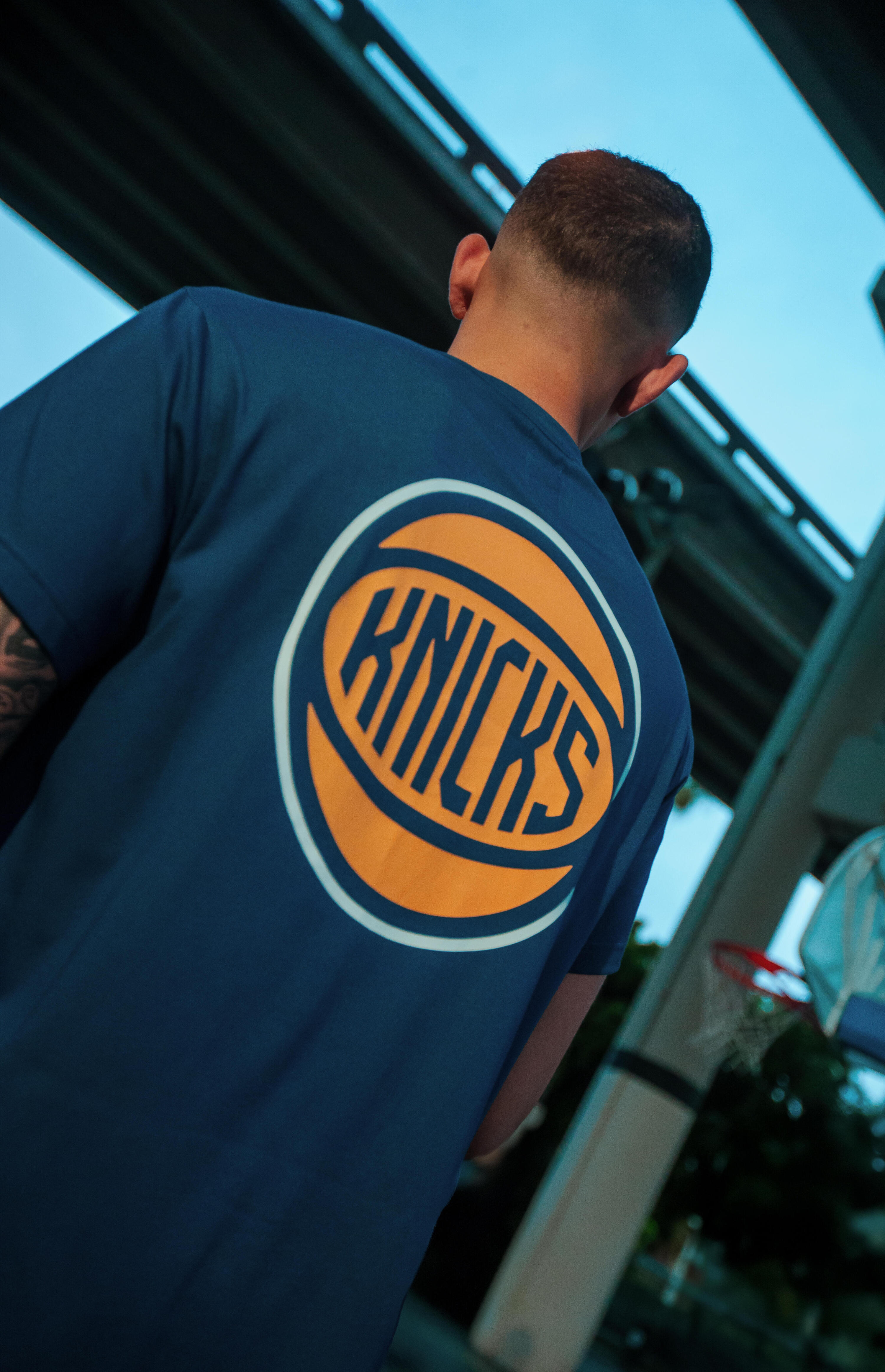 NBA Knicks Basketball-T-Shirt für Männer und Frauen, 900, Blau 8/10
