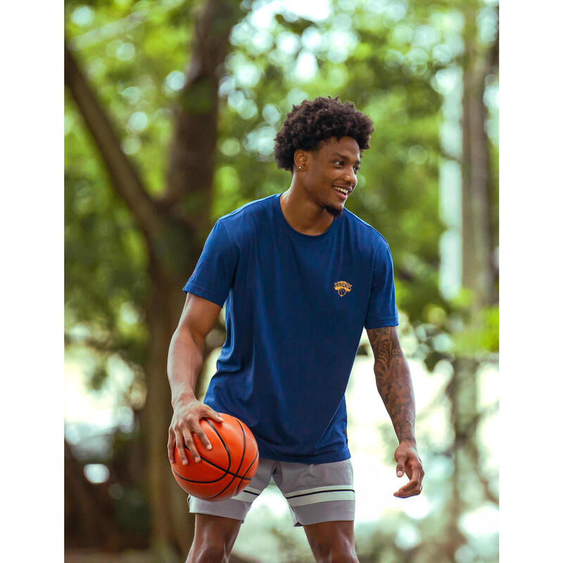 T-shirt de basketball nba knicks homme/femme -  ts 900 ad bleu