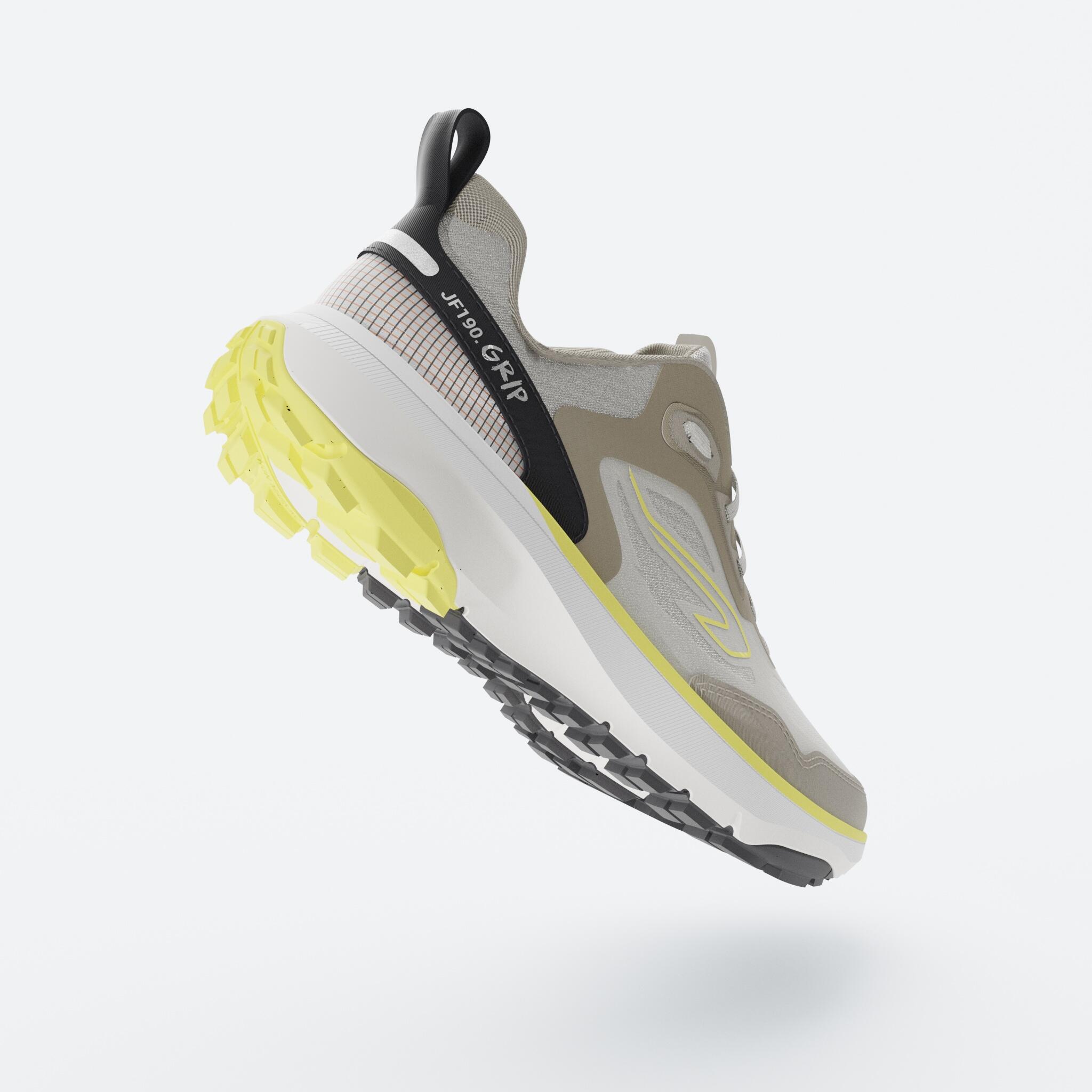 Men's Running Shoes Jogflow 190 Grip - White/Yellow