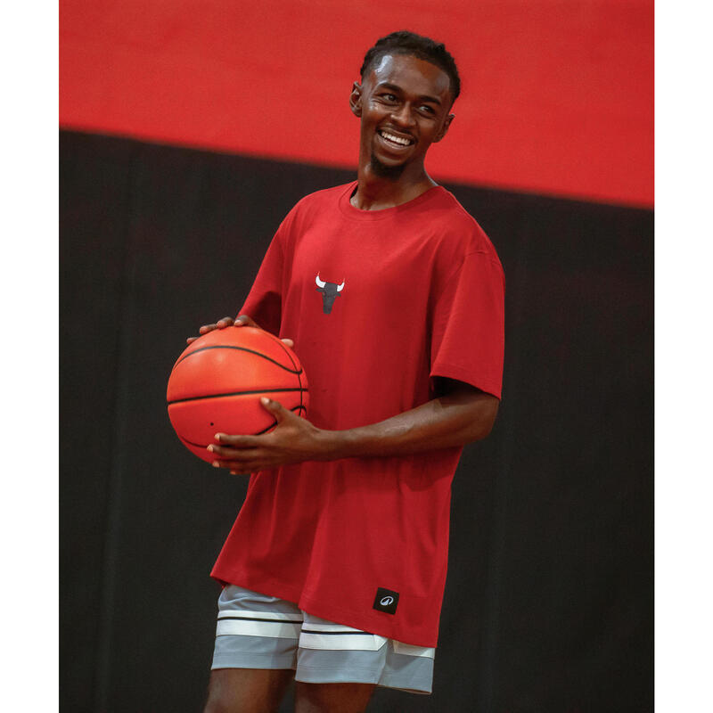 T-shirt de basketball nba chicago bulls homme/femme -  ts 900 ad rouge