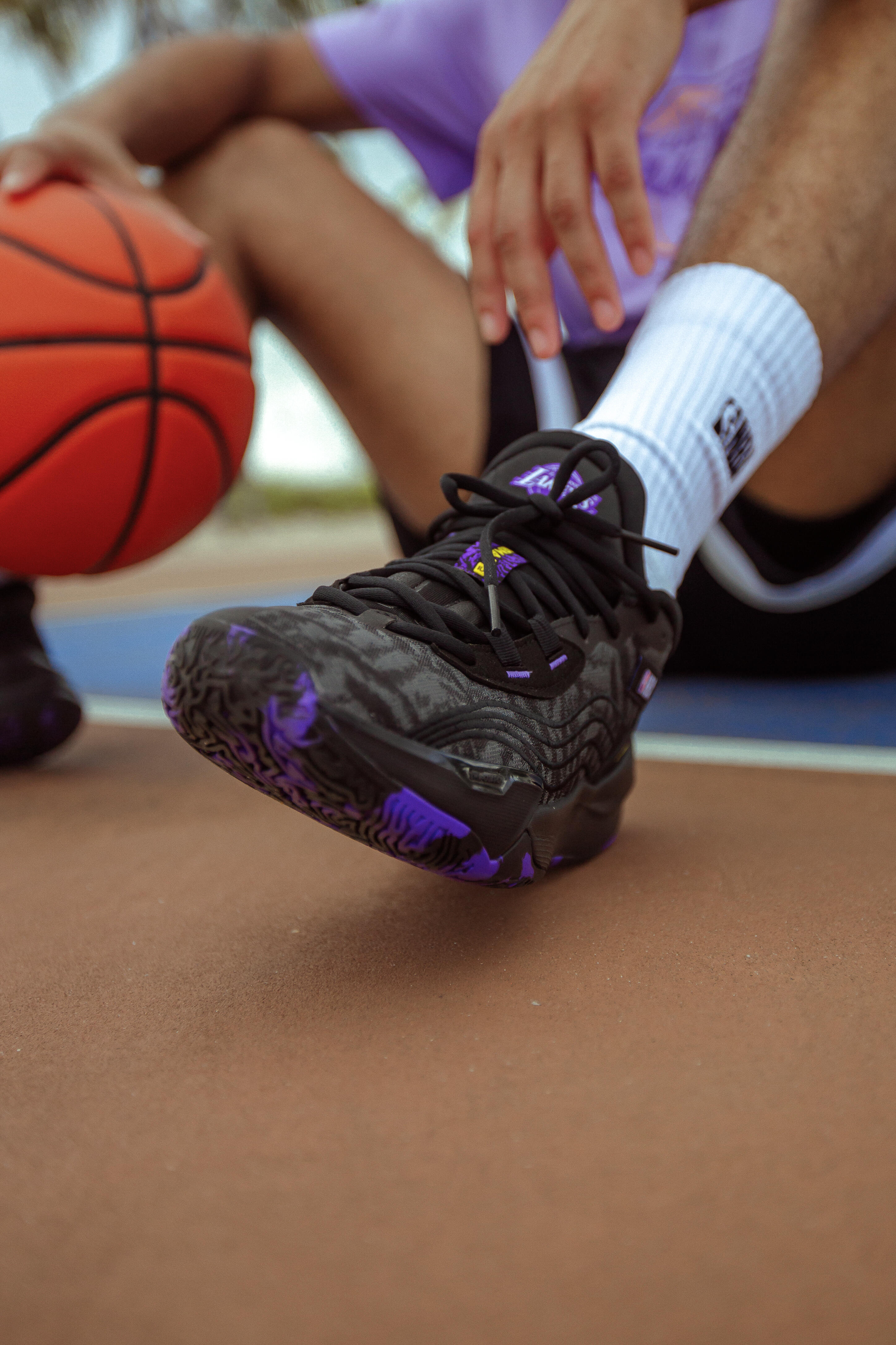 Zapatillas de baloncesto NBA Lakers hombre/mujer -  FAST 900 LOW-1 Negro 40/46