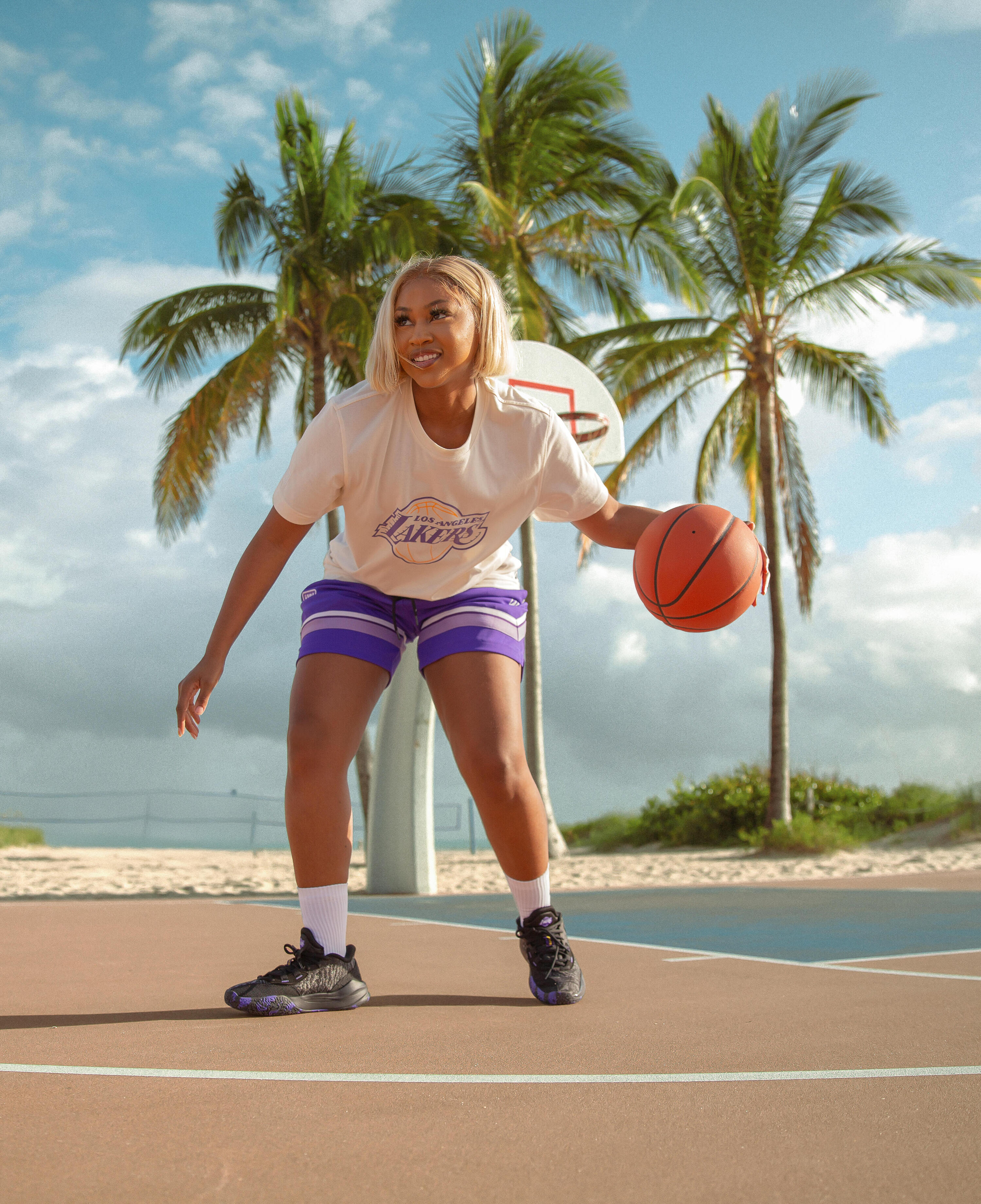 Zapatillas de baloncesto NBA Lakers hombre/mujer -  FAST 900 LOW-1 Negro 13/46