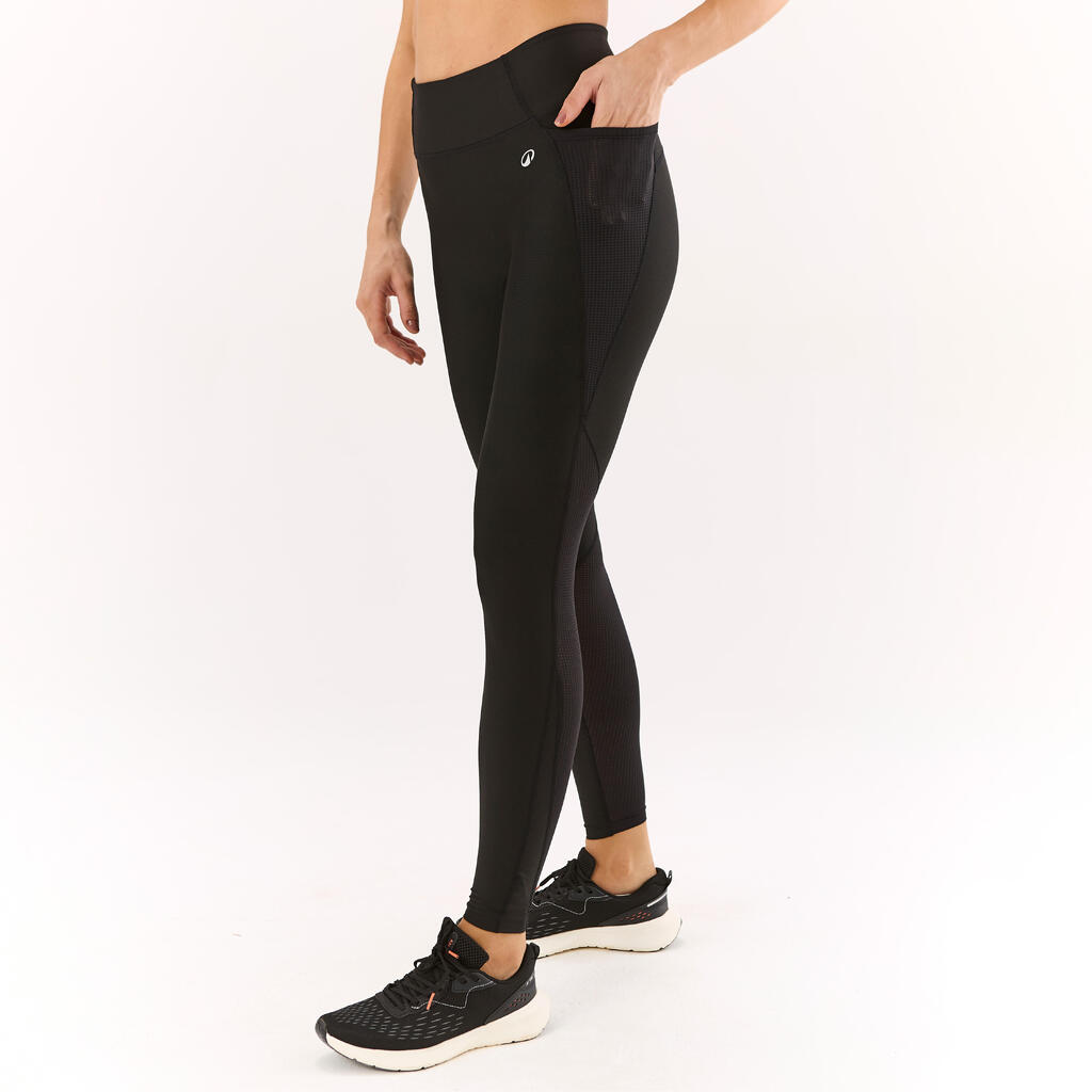 Leggings de gimnasia para Mujer Domyos 500 TCI - Negro