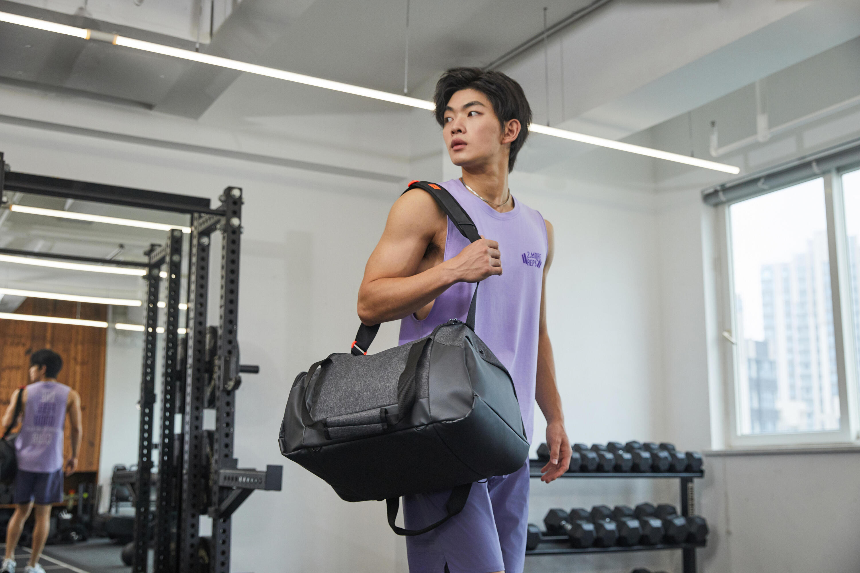 Sac de sport déperlant à fond rigide de 35 L – Academic noir 5/5