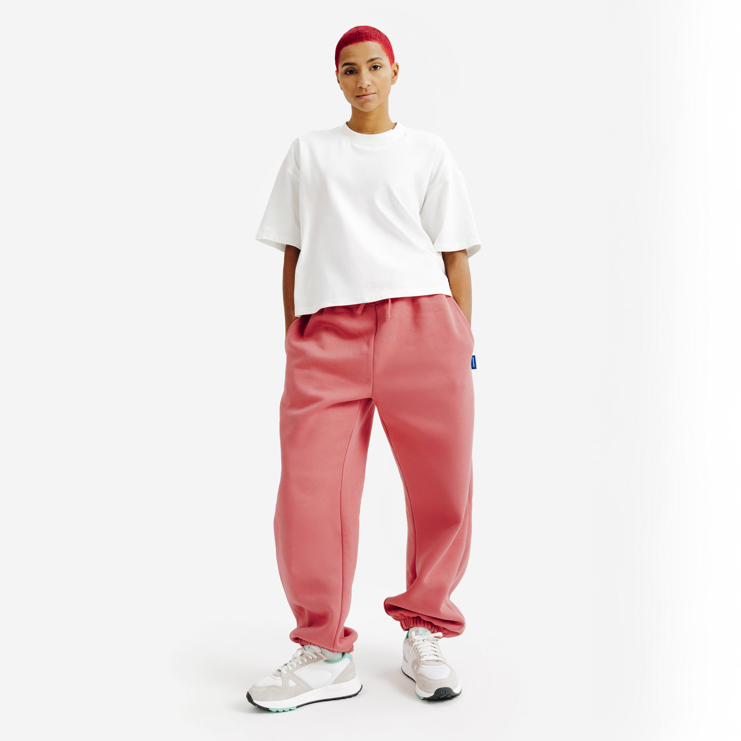 Women's Crop Top T-Shirt, Elementals - White 2/5