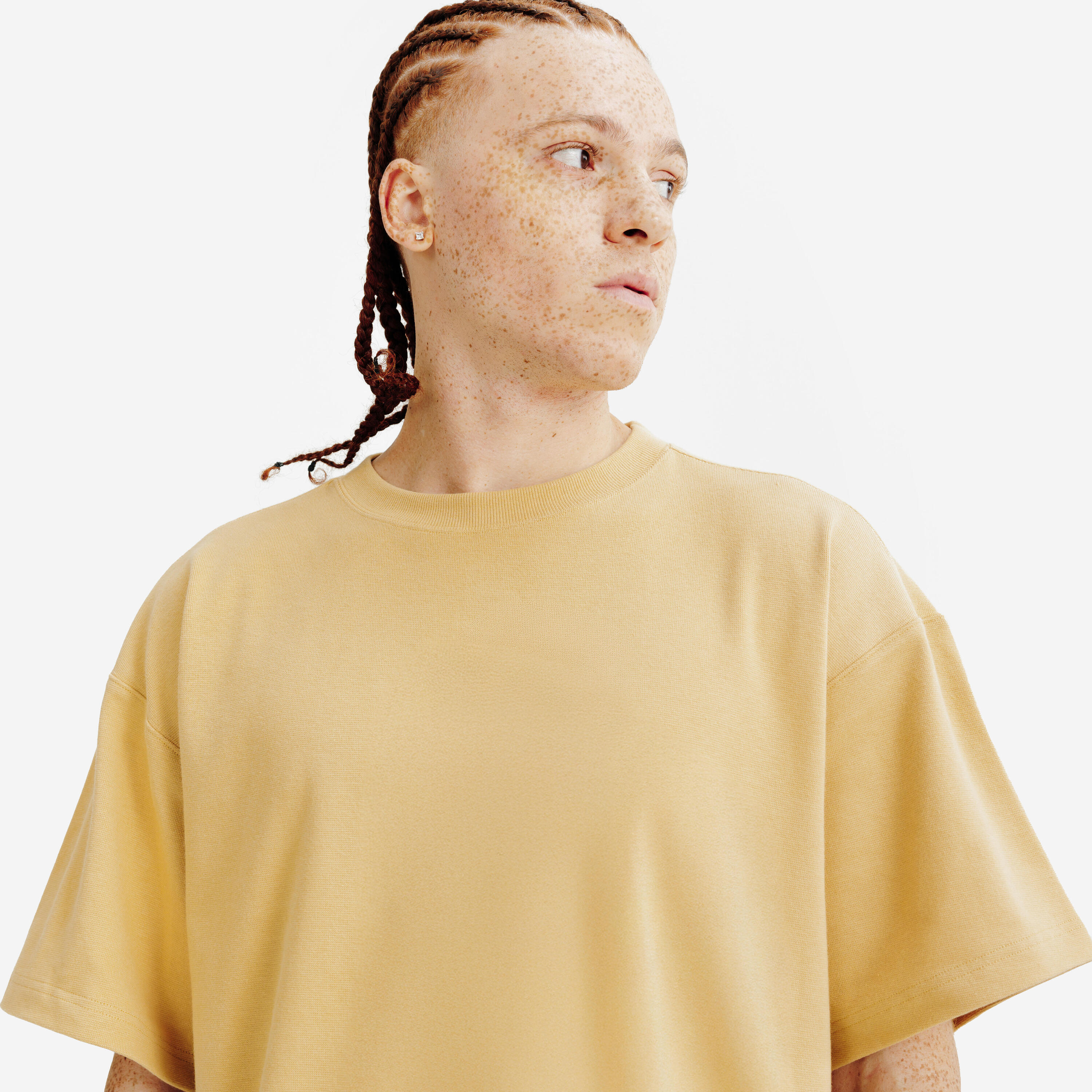 T-shirt uomo ELEMENTALS oversize senape 2/6