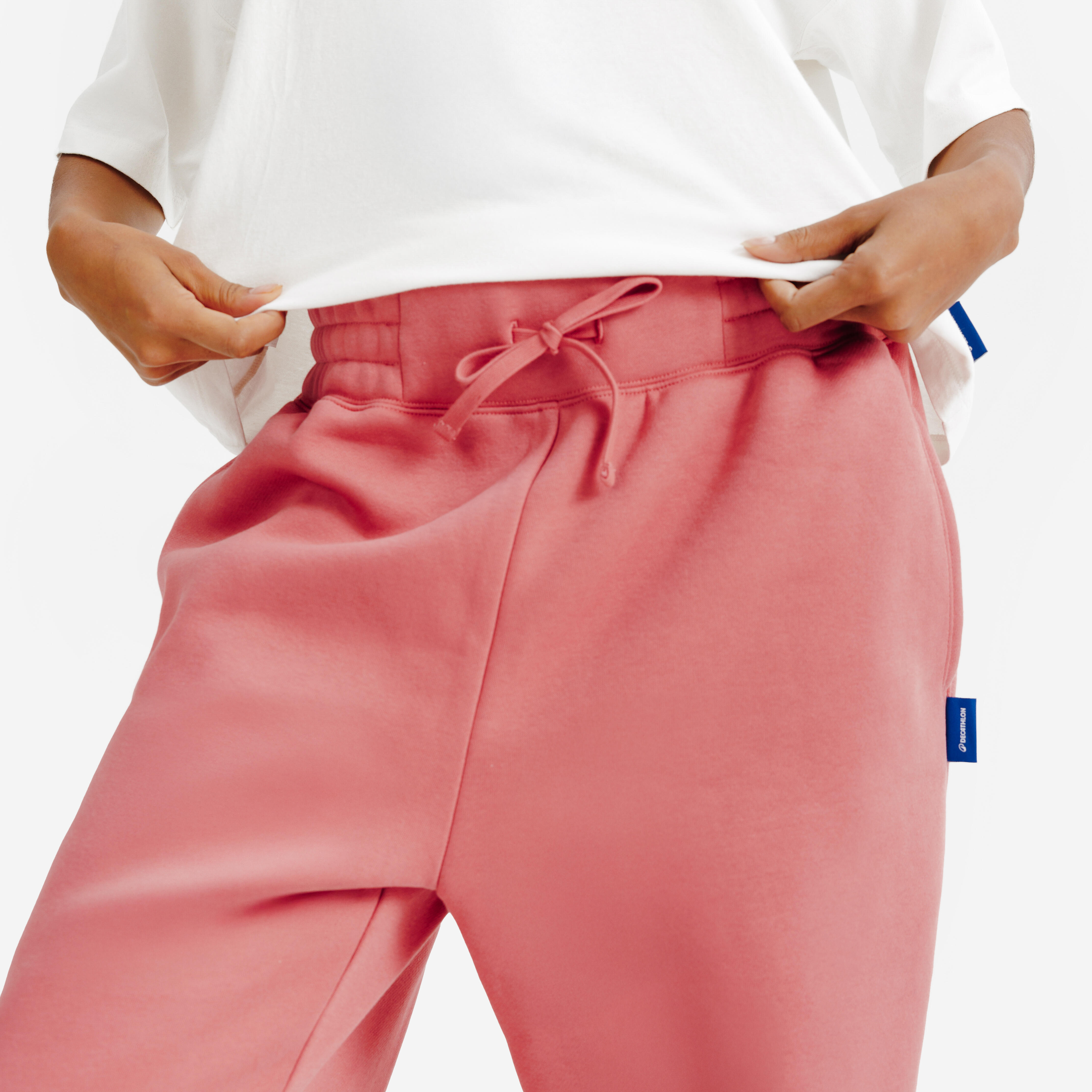 DECATHLON Dámske oversize tepláky ružové XS · záber 4