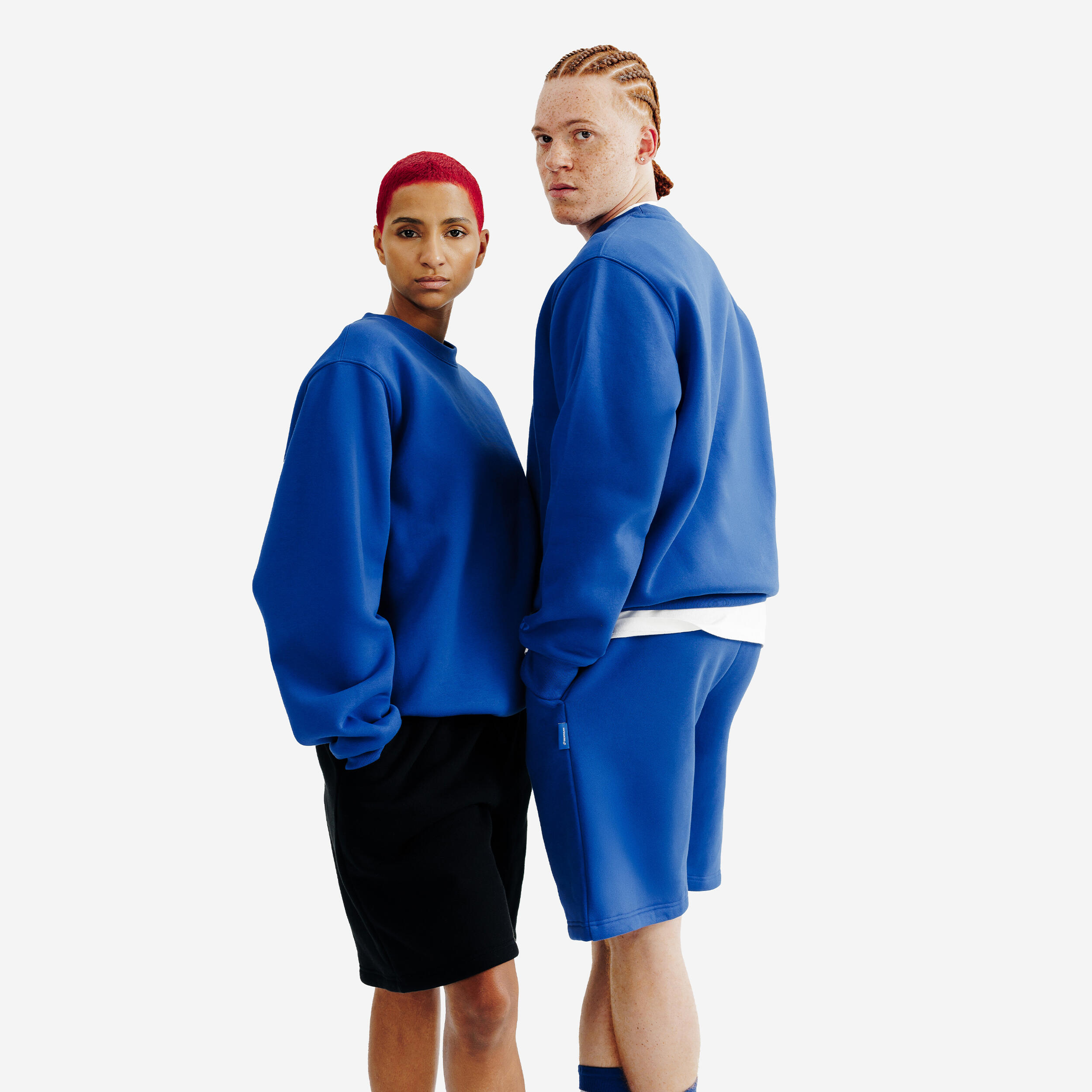 Unisex Crew Neck Sweatshirt, Elementals - Blue
