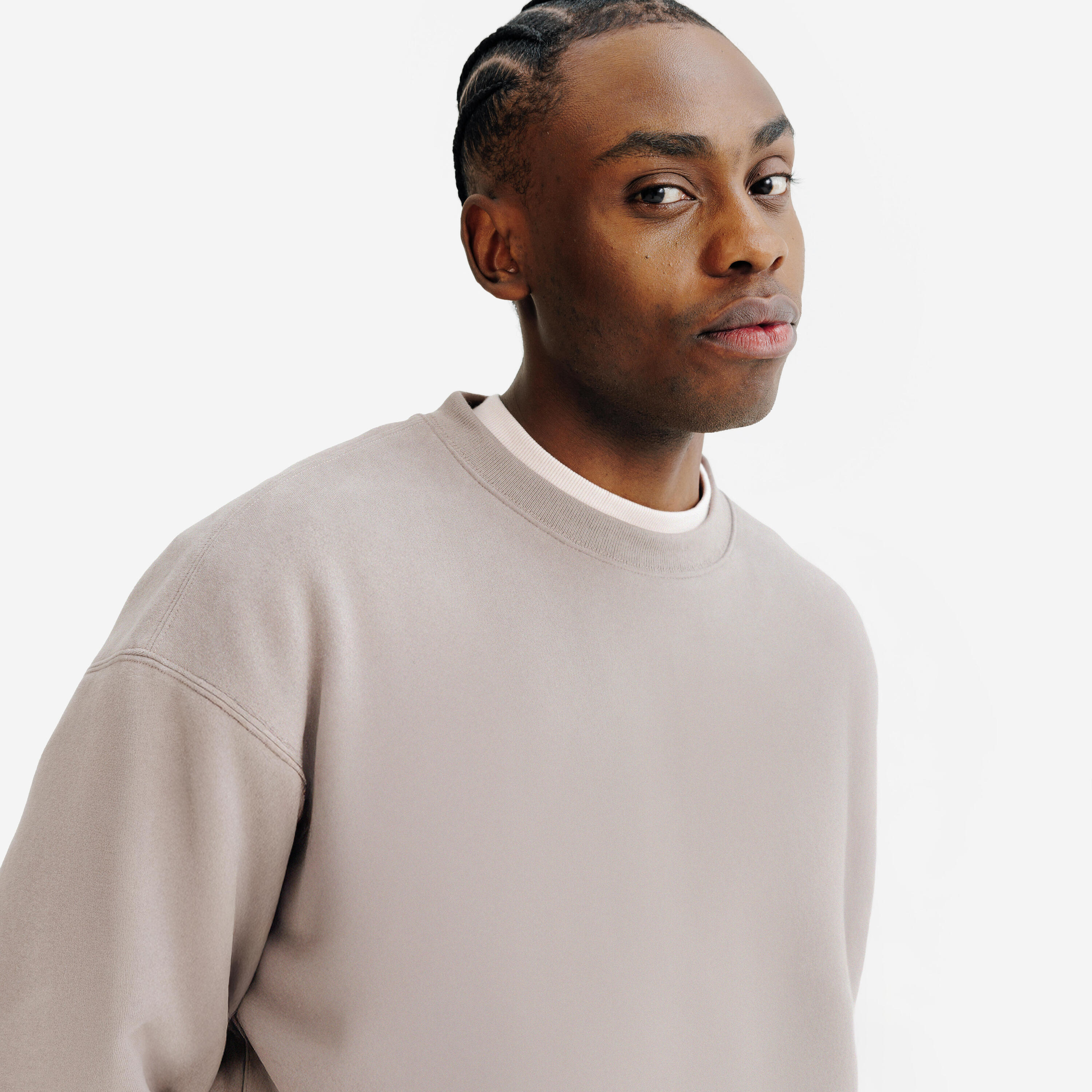 Felpa uomo ELEMENTALS girocollo pesante marrone 6/6