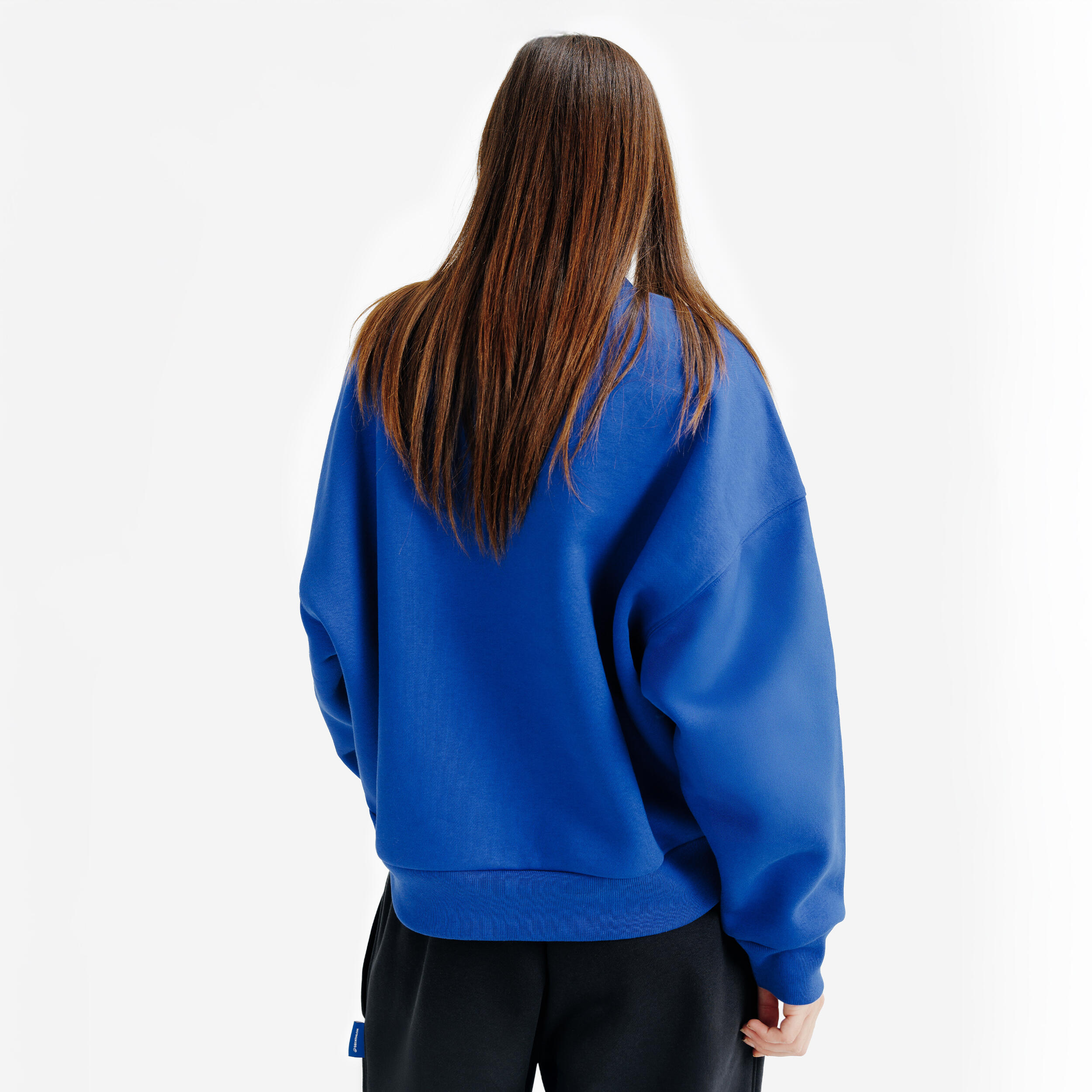 Sweat col rond femme, Elementals, bleu 4/6