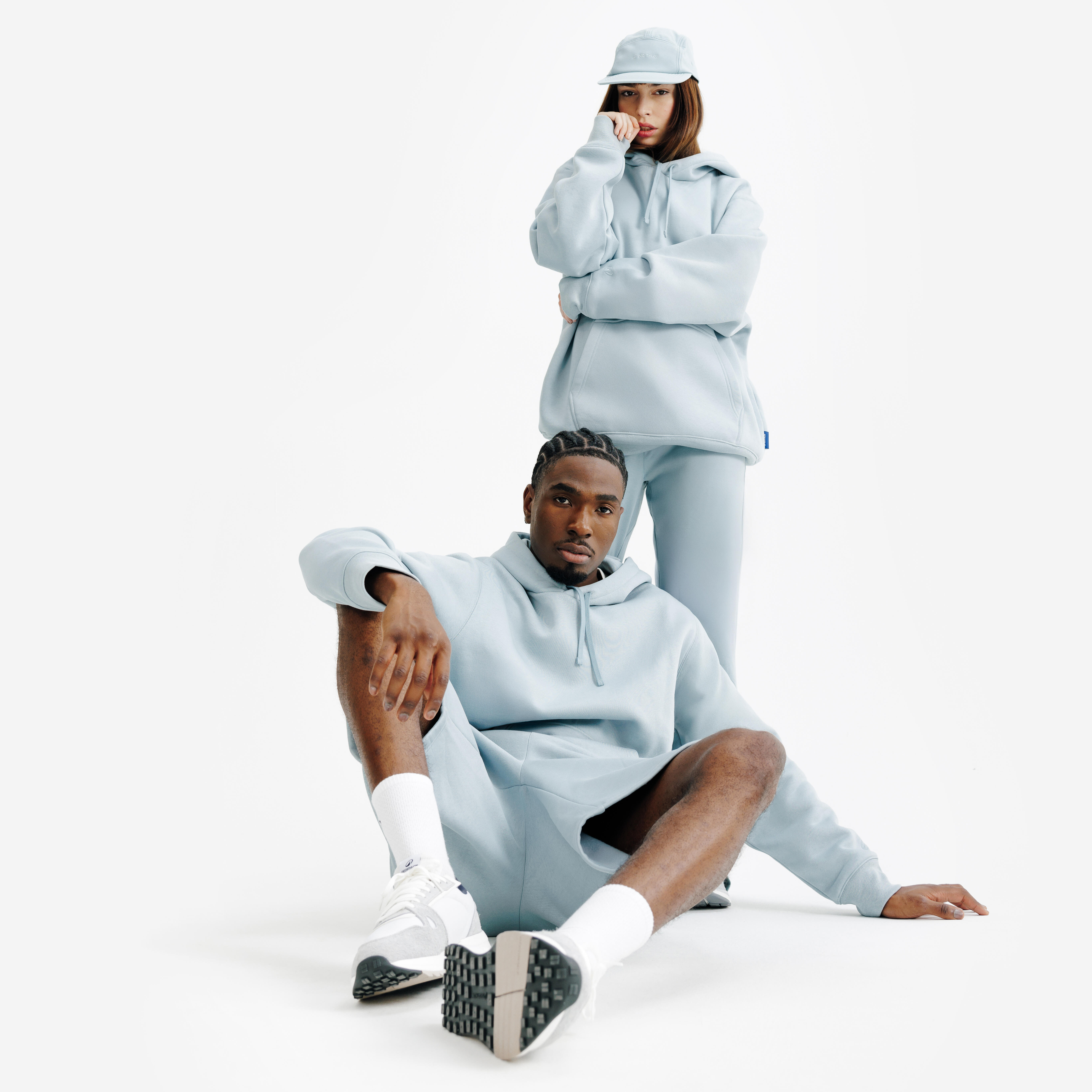 Hanorac cu glugă unisex, Elementals, Albastru