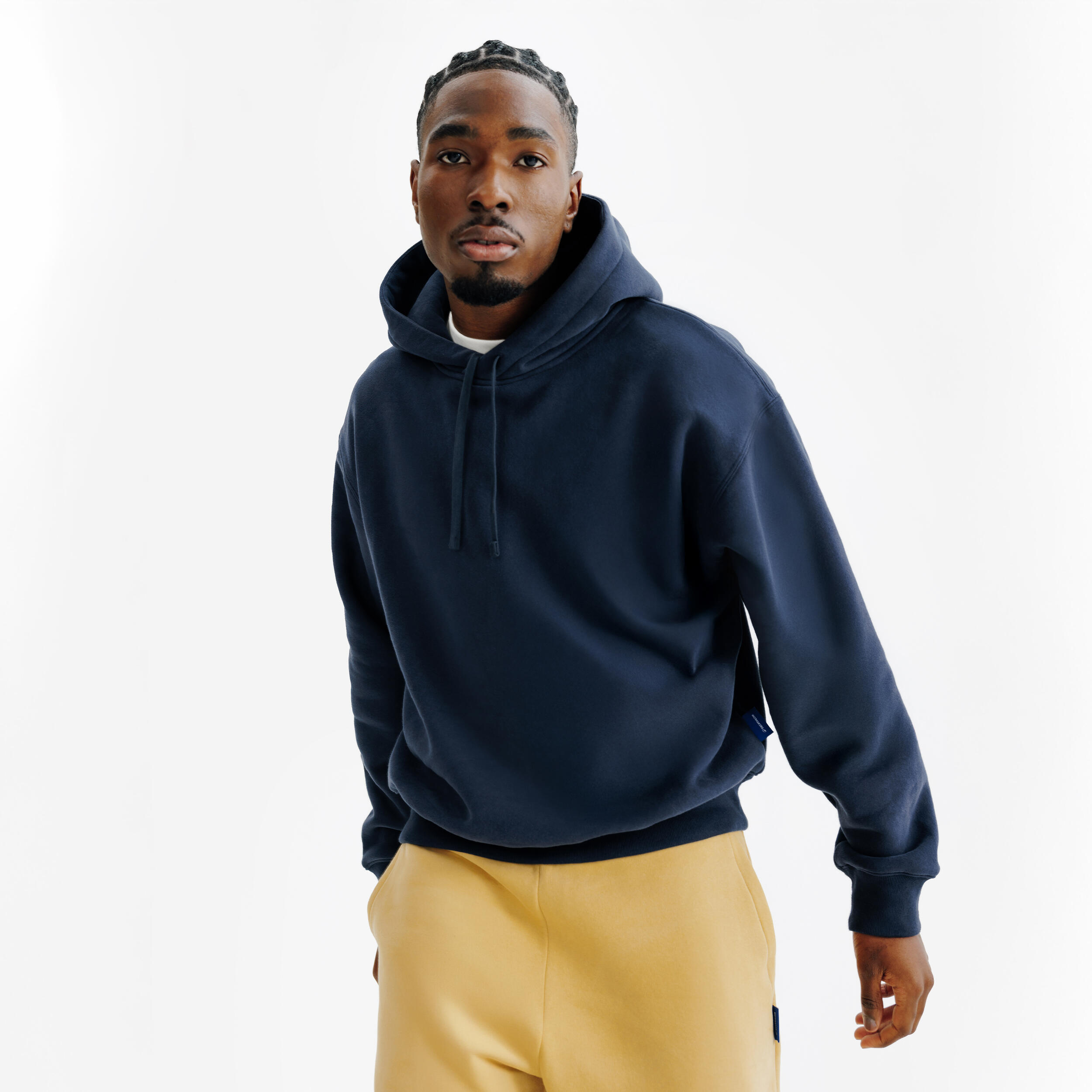 Men's hooded sweatshirt, Elementals, Blue