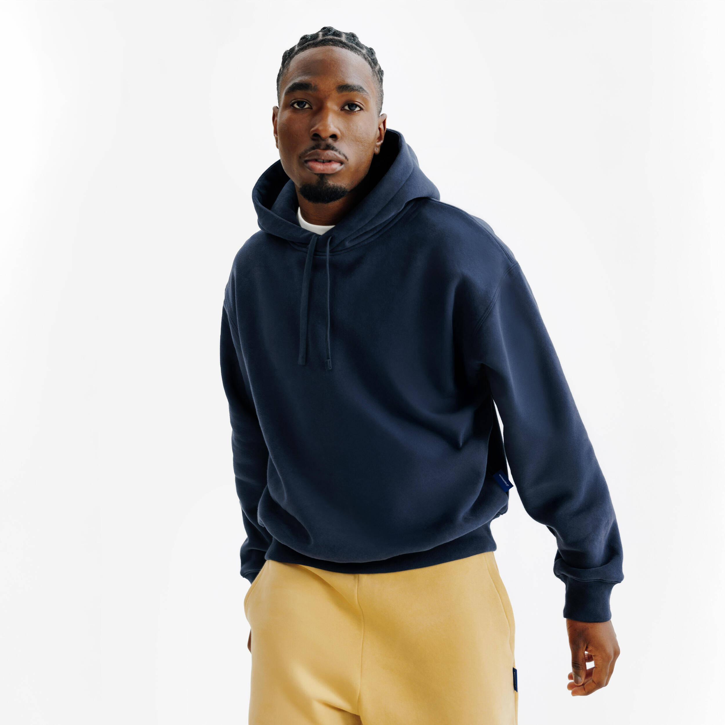 Men's hooded sweatshirt, Elementals, Blue