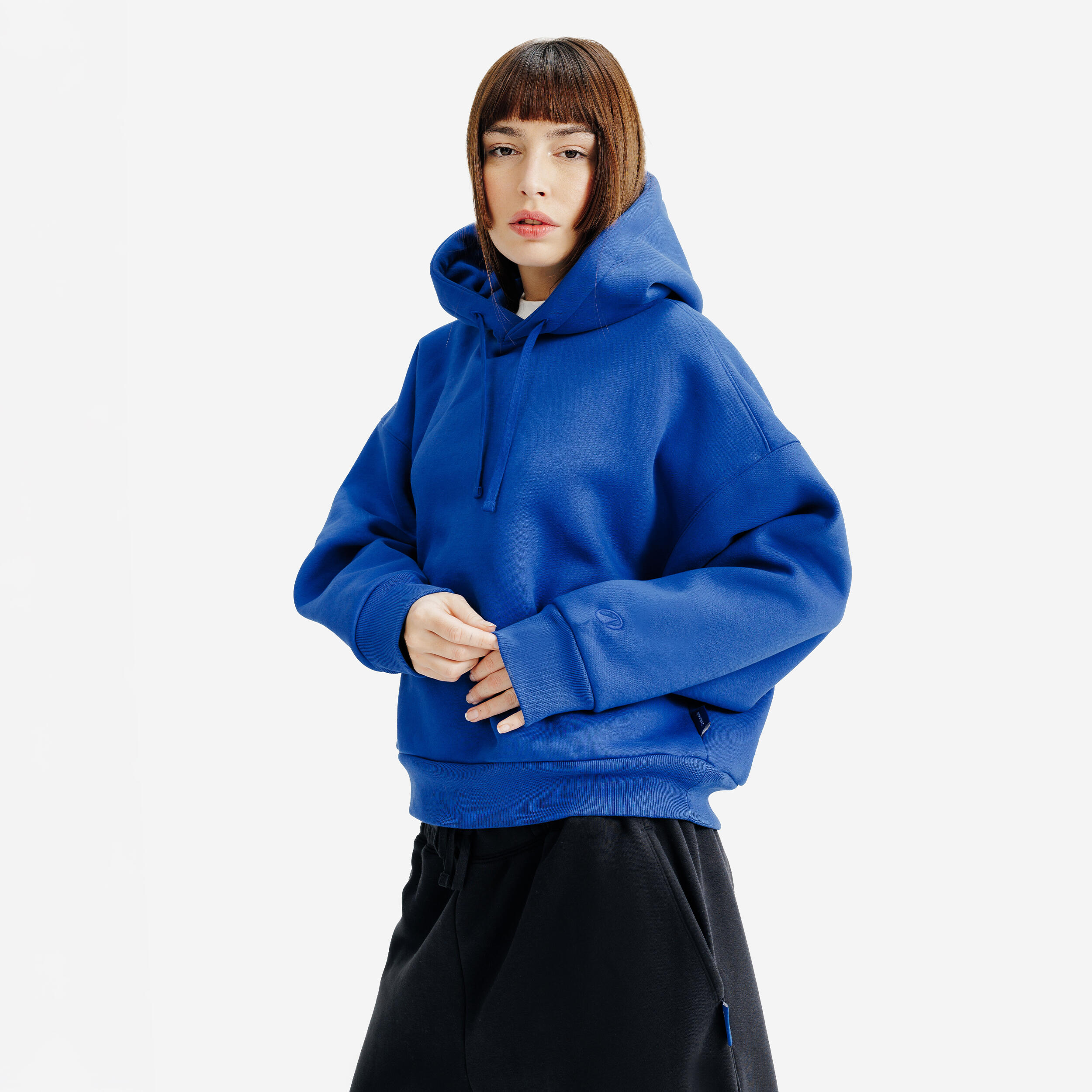 DECATHLON Women's hoodie, Elementals, blue