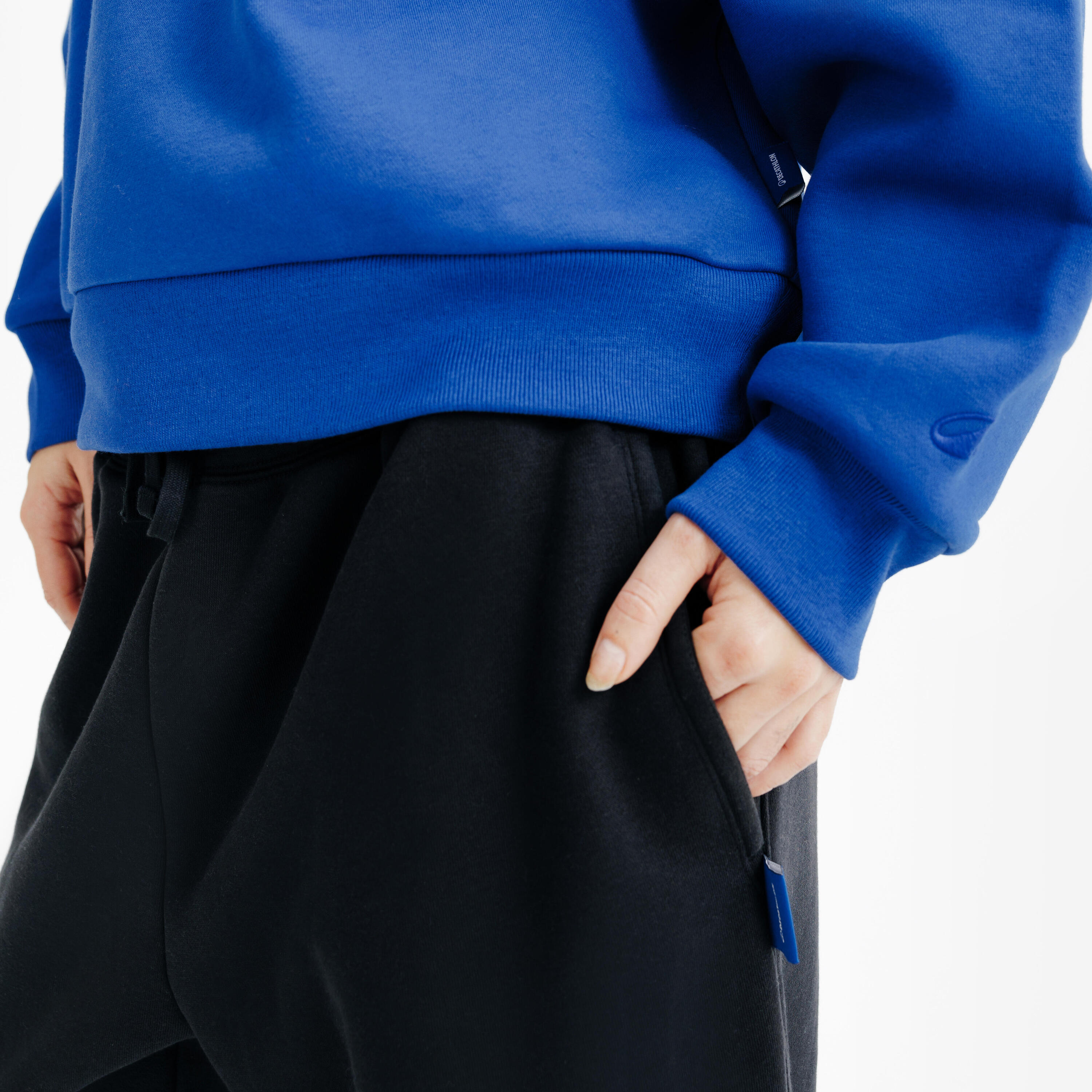 Sweat col rond femme, Elementals, bleu 5/6