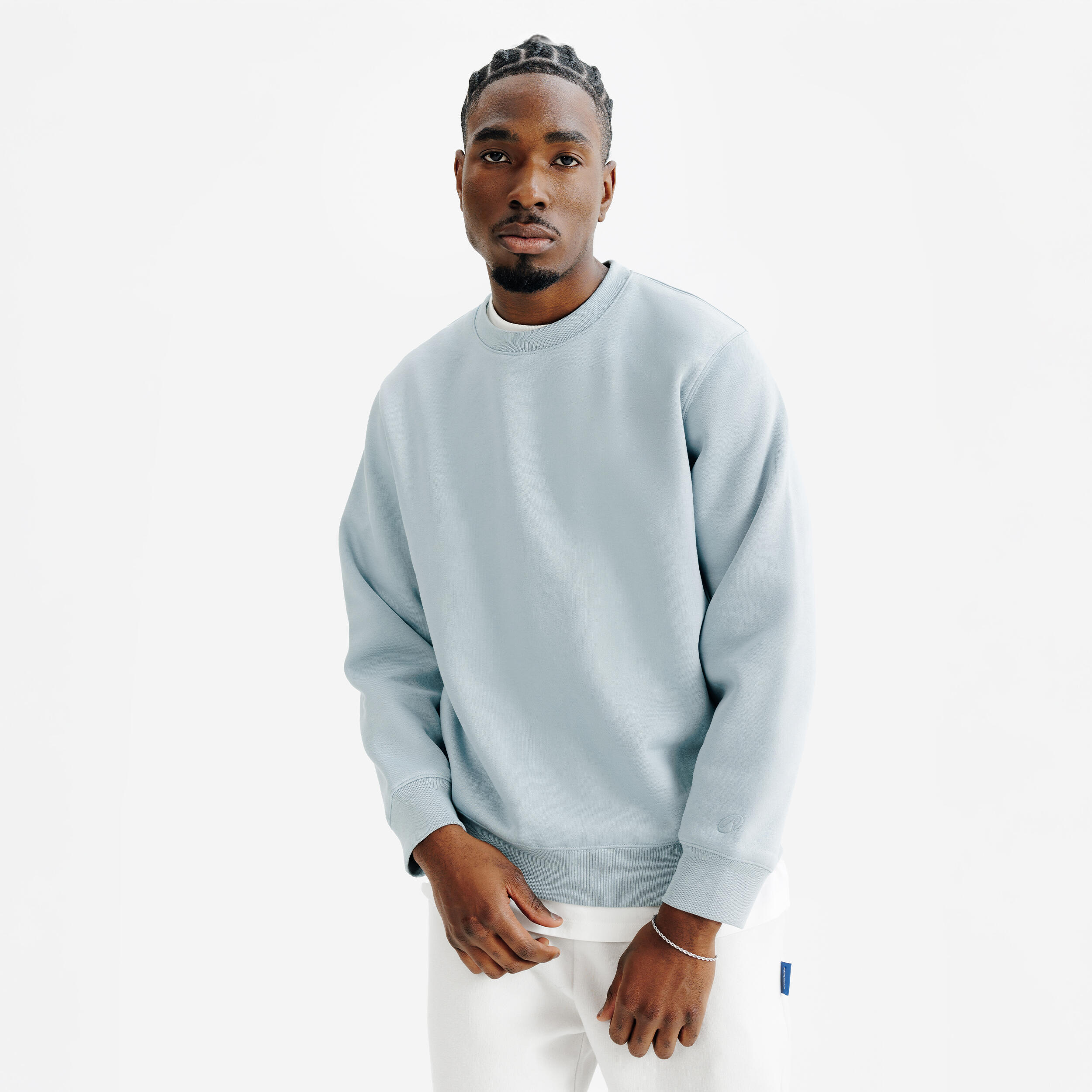 Sweat col rond mixte, Elementals, bleu 2/5