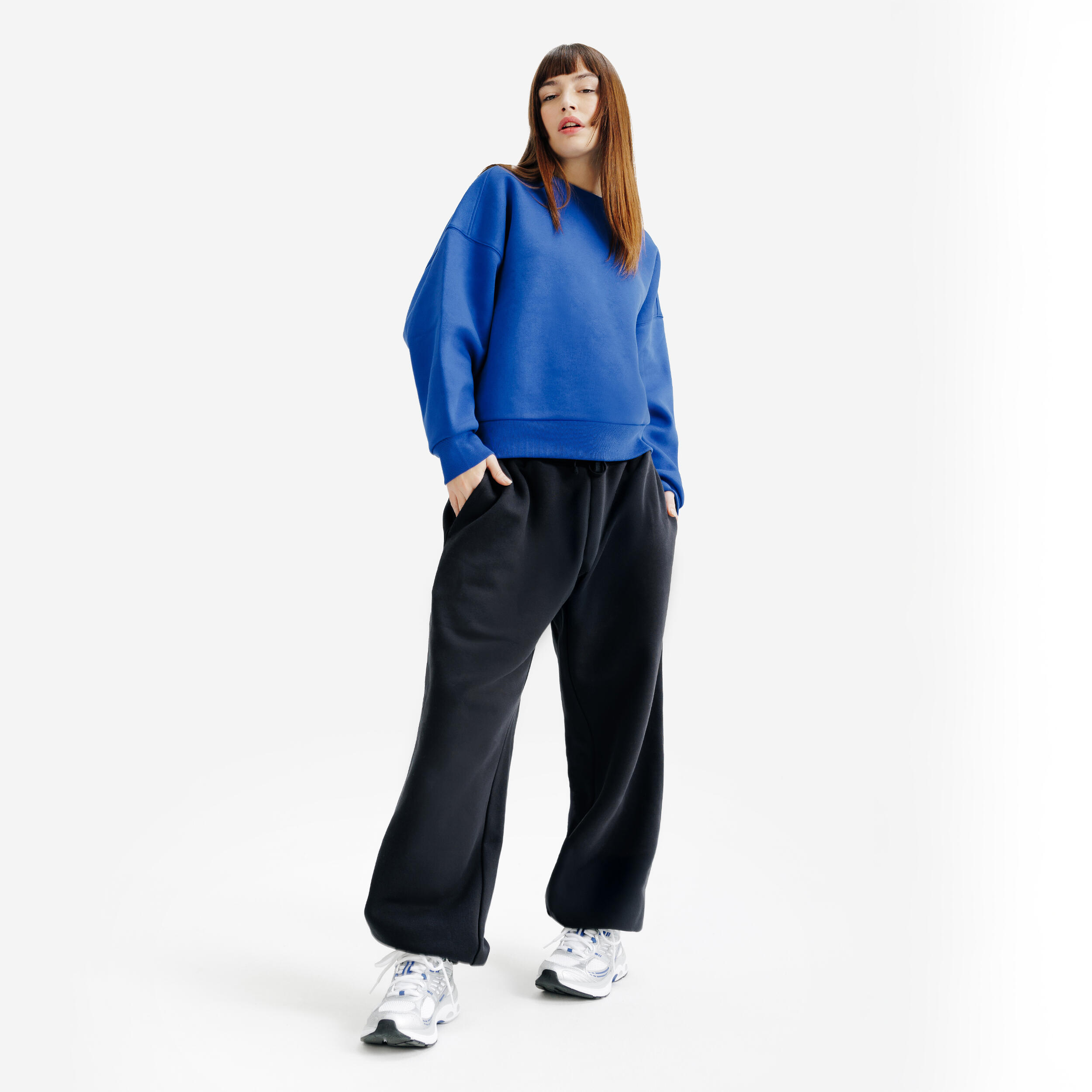 Sweat col rond femme, Elementals, bleu 2/6
