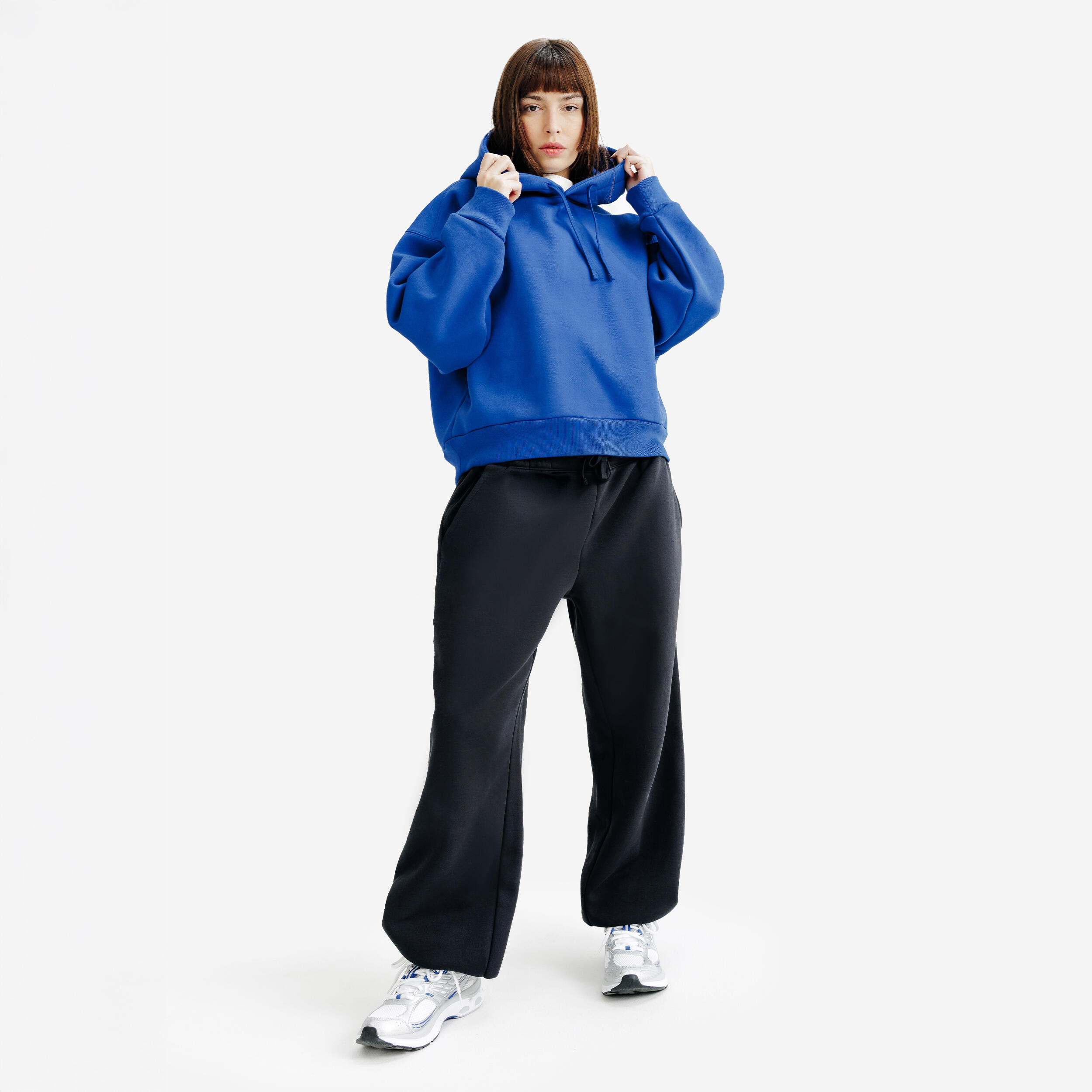 Dameshoodie Elementals blauw 2/6
