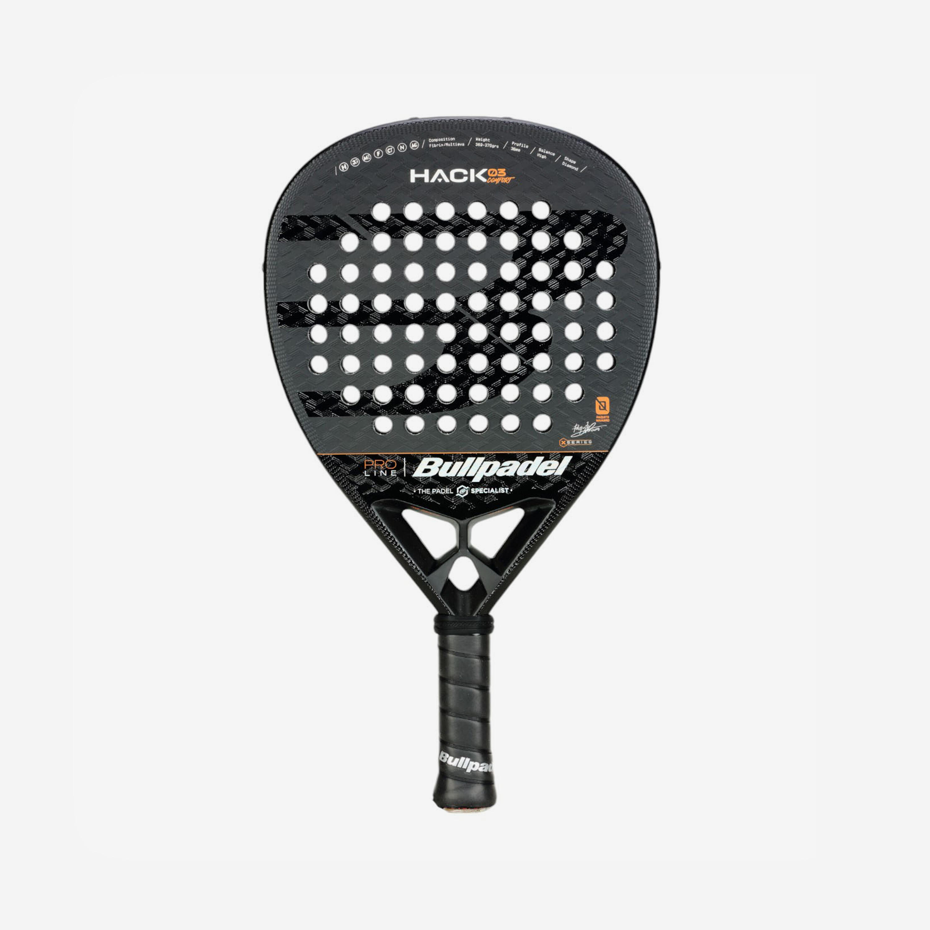 Padelschläger Erwachsene Bullpadel - Hack 03 Comfort 25