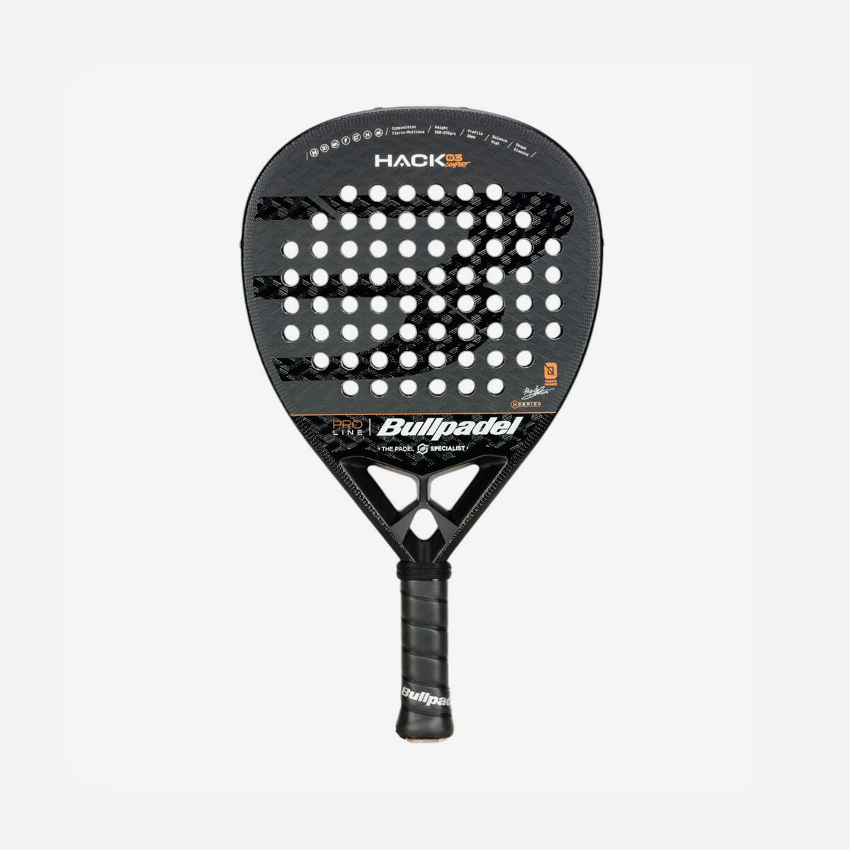Raquette de padel Adulte - Bullpadel Hack 03 Comfort 25