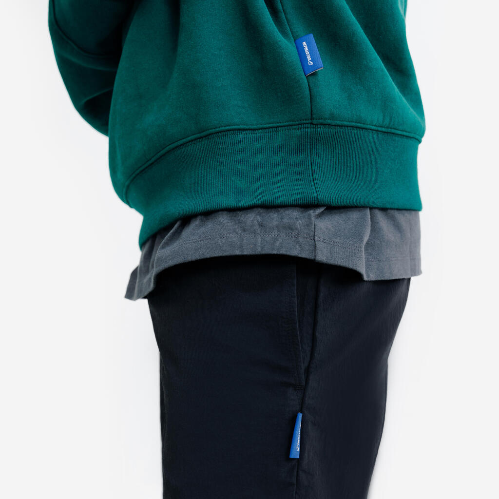 Men's canvas shorts, Elementals, Black
