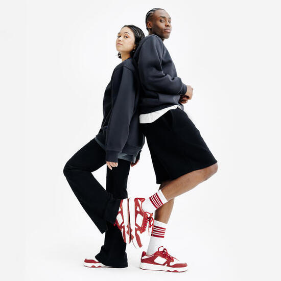 Felpa adulto ELEMENTALS girocollo oversize nera