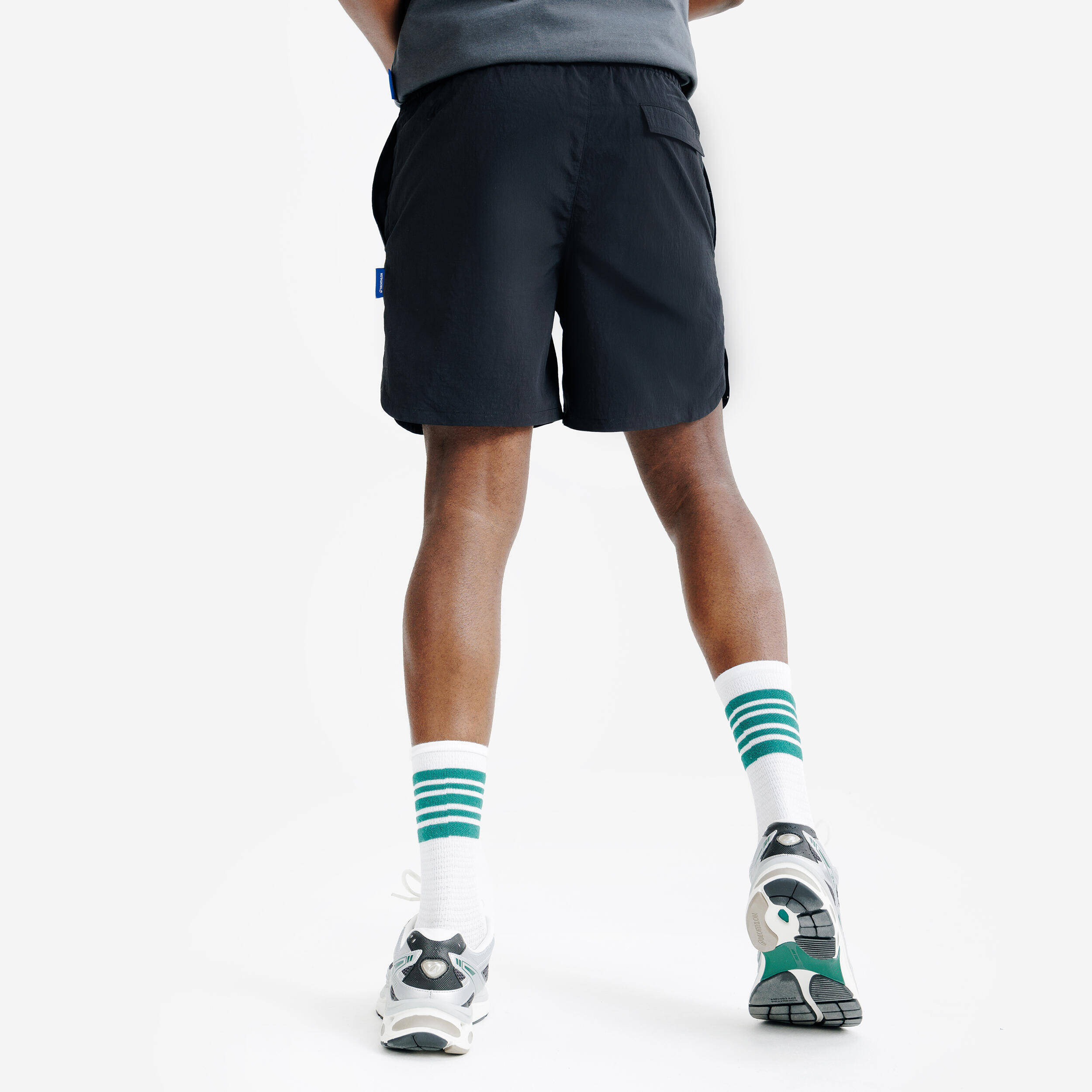 Men's canvas shorts, Elementals, Black -  5