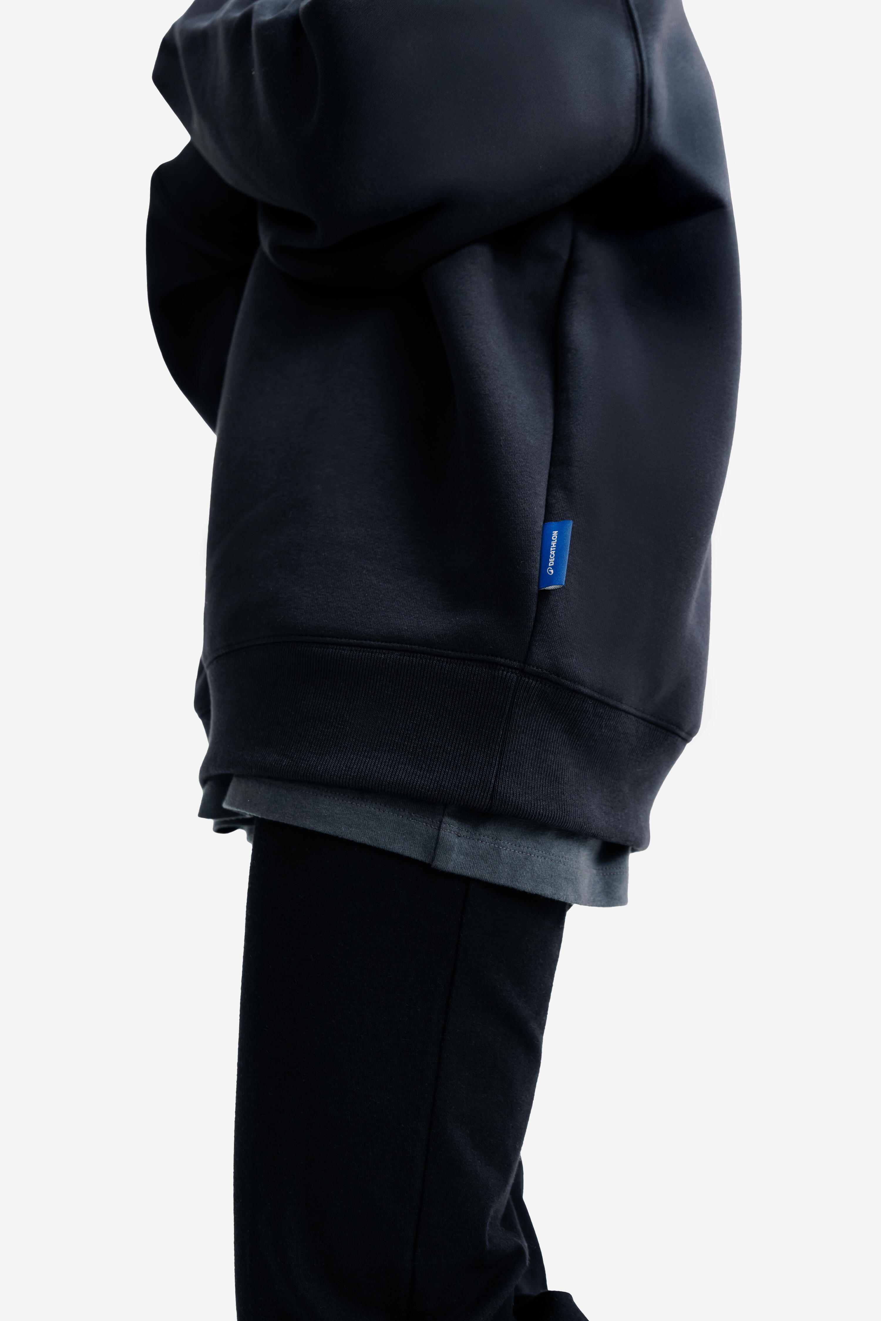 Sudadera de cuello redondo unisex, Elementals, negro 5/7