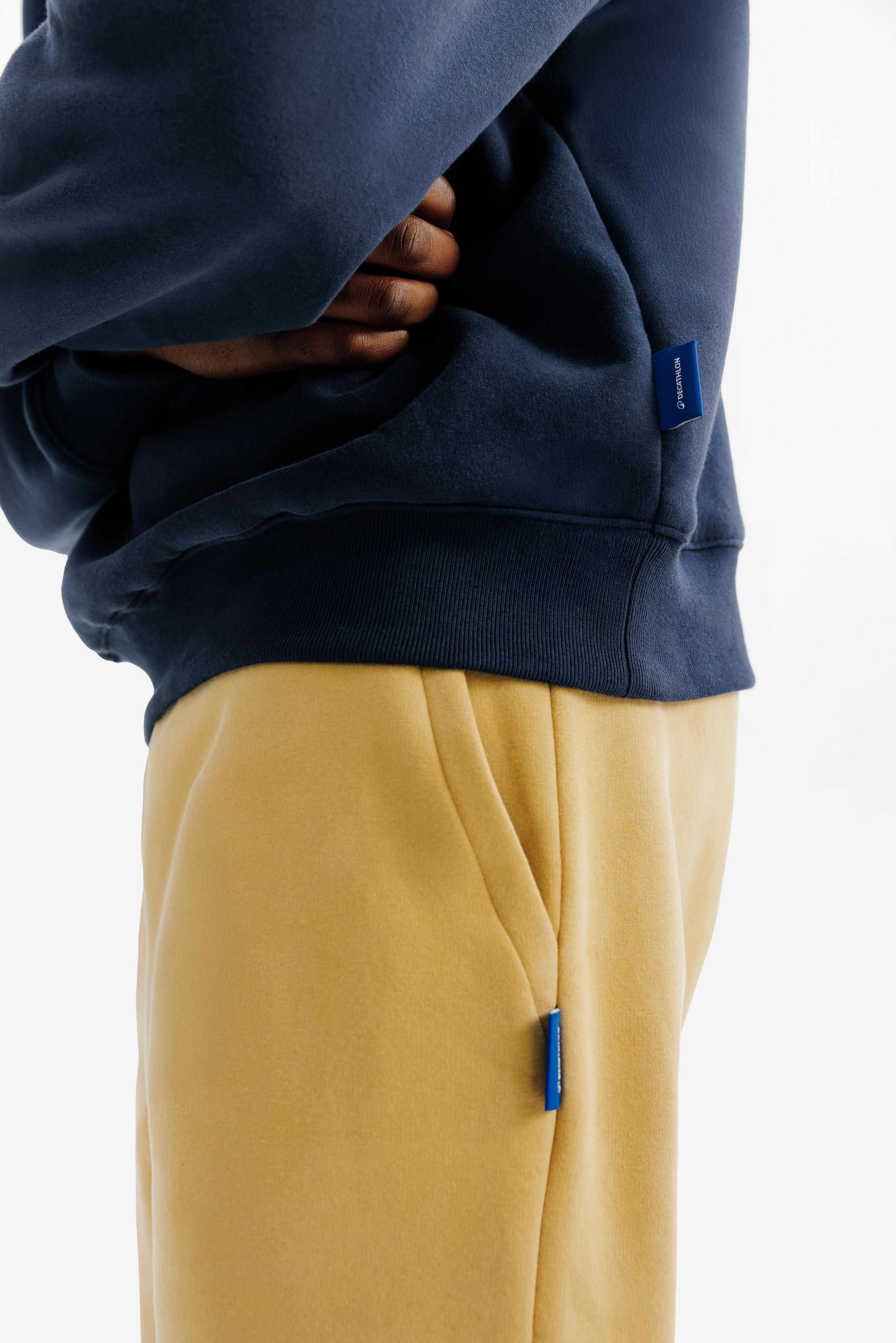 Men's hooded sweatshirt, Elementals, Blue 5/8
