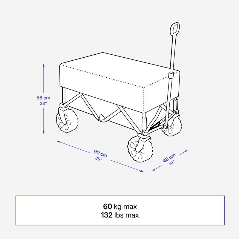 Chariot de transport tout terrain pour matériel de camping, Trolley All Road