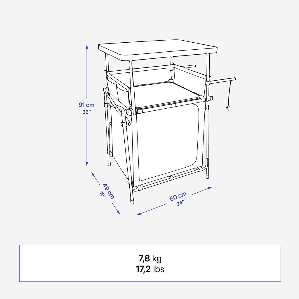 CAMPING KITCHEN UNIT -  S - FOLDING AND COMPACT