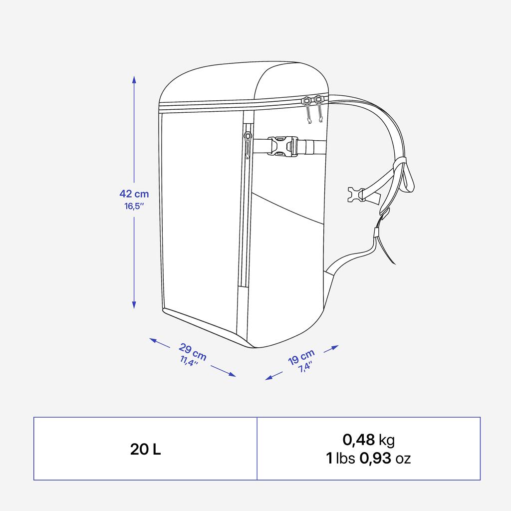 20 L Backpack Cooler 100 - Insulated and compact