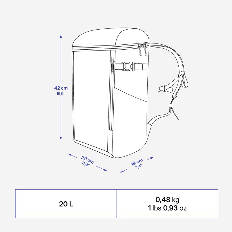Sac à dos glacière 100 - 20 litres - isotherme et compact