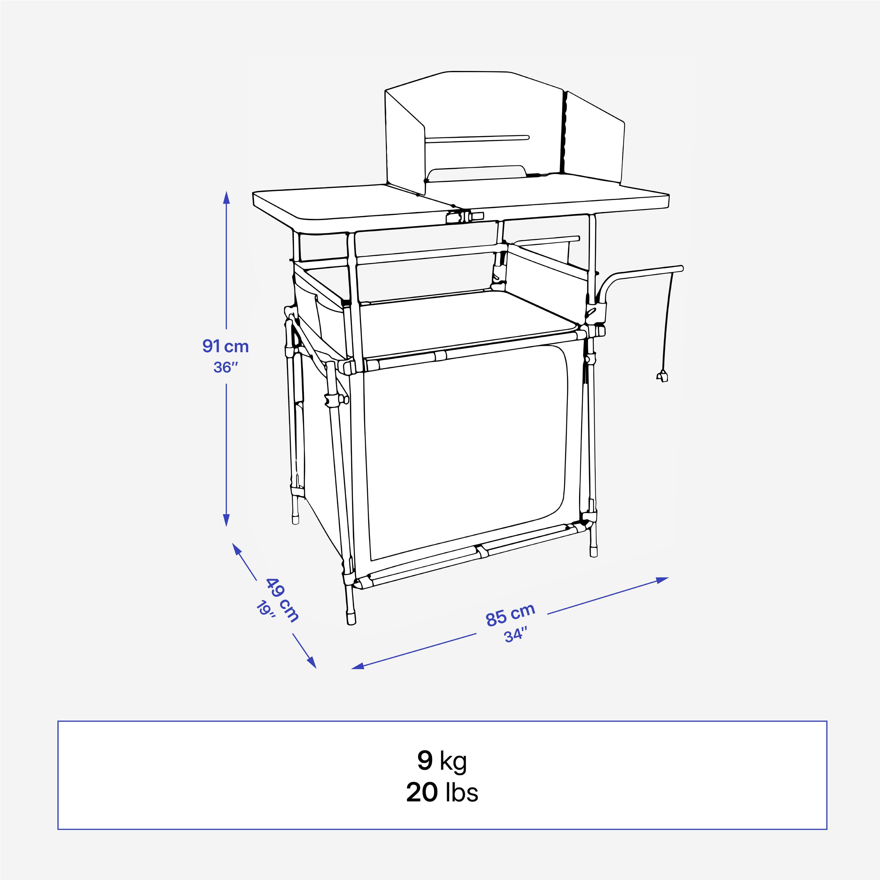 KITCHEN UNIT FOR CAMPING (L) - FOLDABLE AND COMPACT 5/15