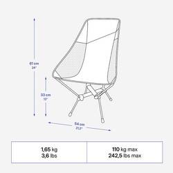 LOW CHAIR 500 L - COMPACT - FOR CAMPING