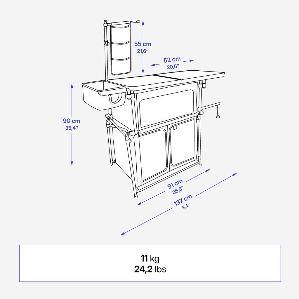 Camping Compact and Folding Unit XL-Compact