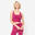 Brassière crop multi-bretelles maintien léger Femme, Violet
