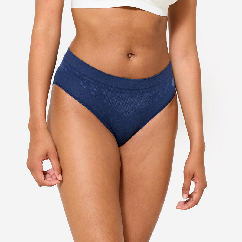 Lot de 3 culottes sans coutures Femme, Violet/Blanc/Bleu