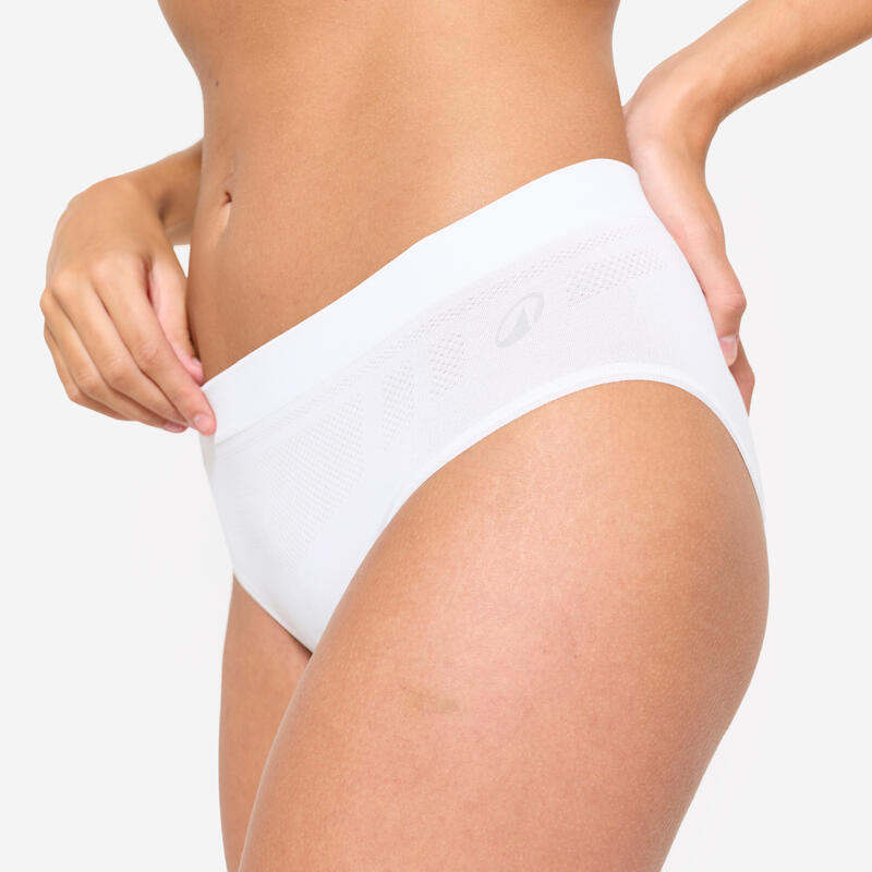 Lot de 3 culottes sans coutures Femme, Violet/Blanc/Bleu