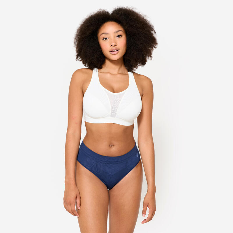Lot de 3 culottes sans coutures Femme, Violet/Blanc/Bleu