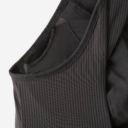 Women's Medium Support Crop Top Sports Bra - Black
