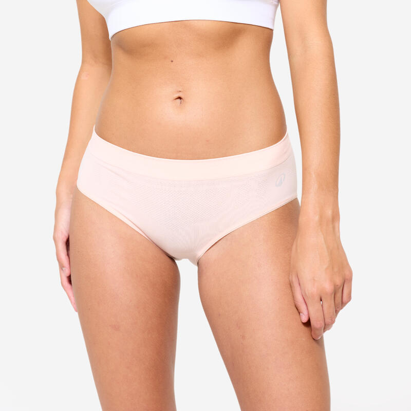 Cuecas de Desporto sem Costuras Mulher Preto/Rosa/Sálvia x3
