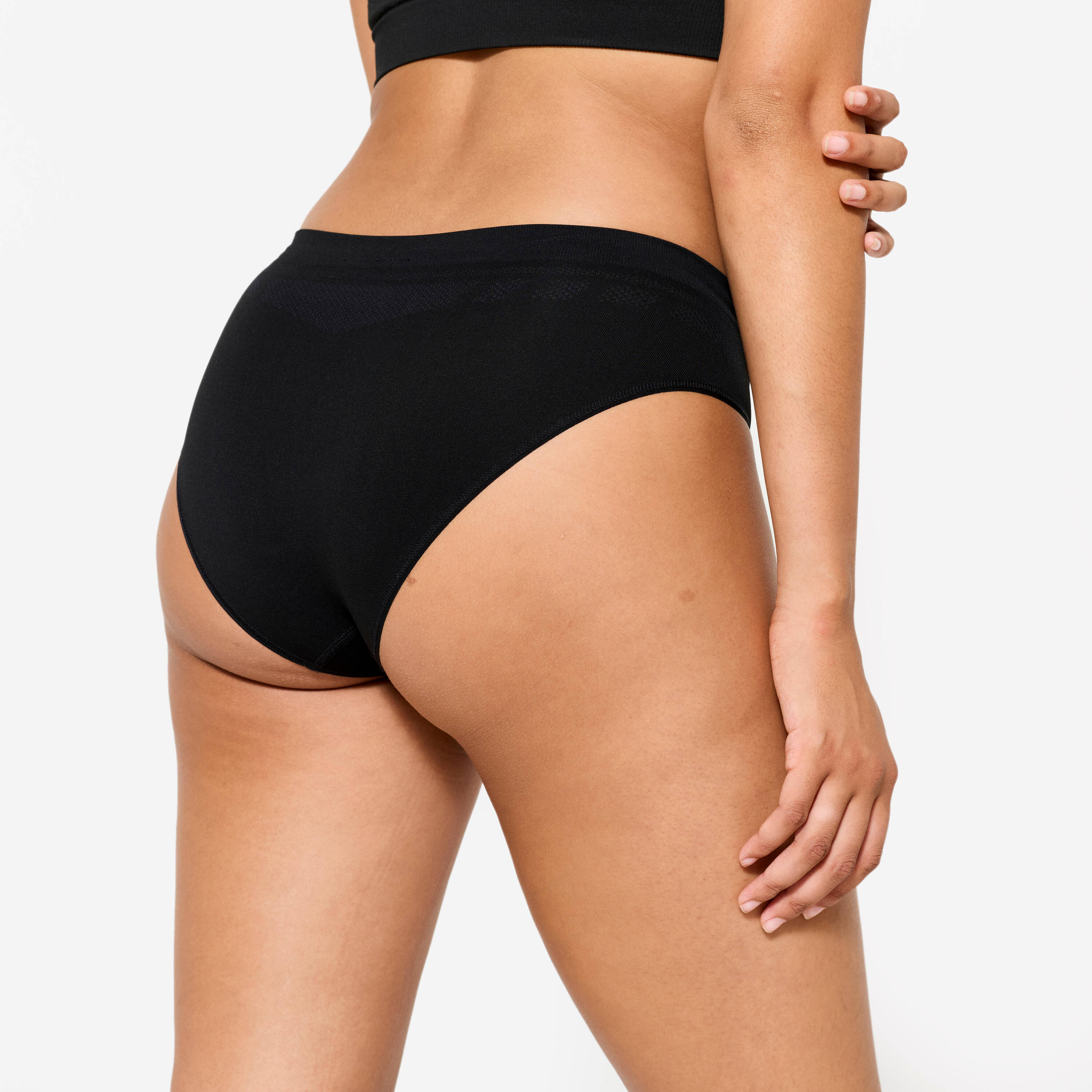 Women's Seamless Briefs Tri-Pack - Black/Quartz/Sage Grey -  4