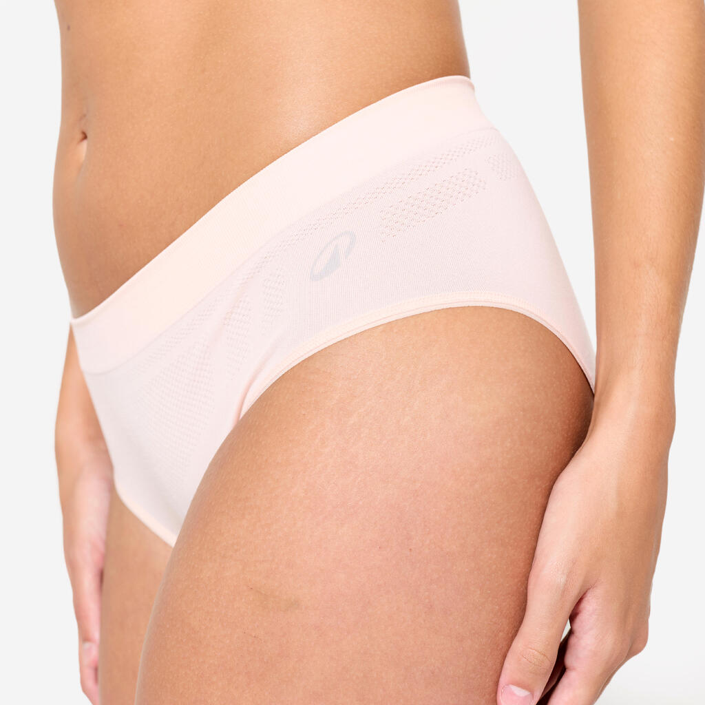 Lot de 3 culottes sans coutures Femme, Noir/Rose/Sauge