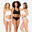 Lot de 3 culottes sans coutures Femme, Noir/Rose/Sauge