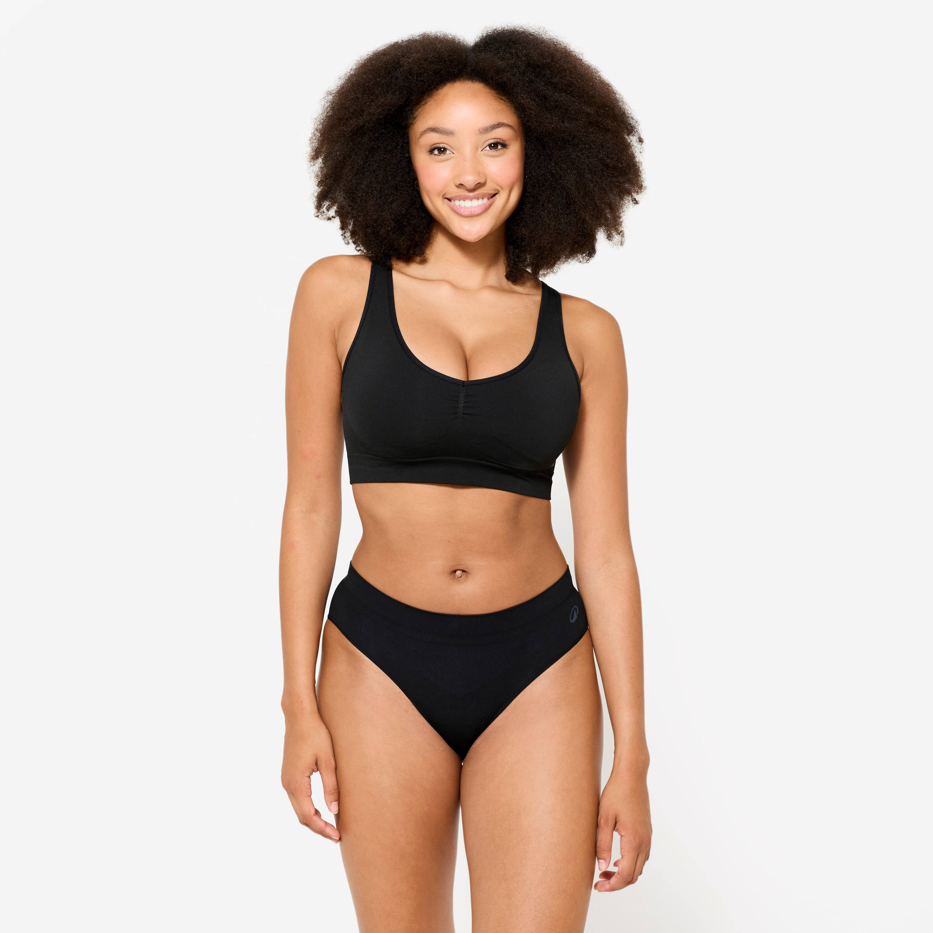 Women's Seamless Briefs Tri-Pack - Black/Quartz/Sage Grey -  5