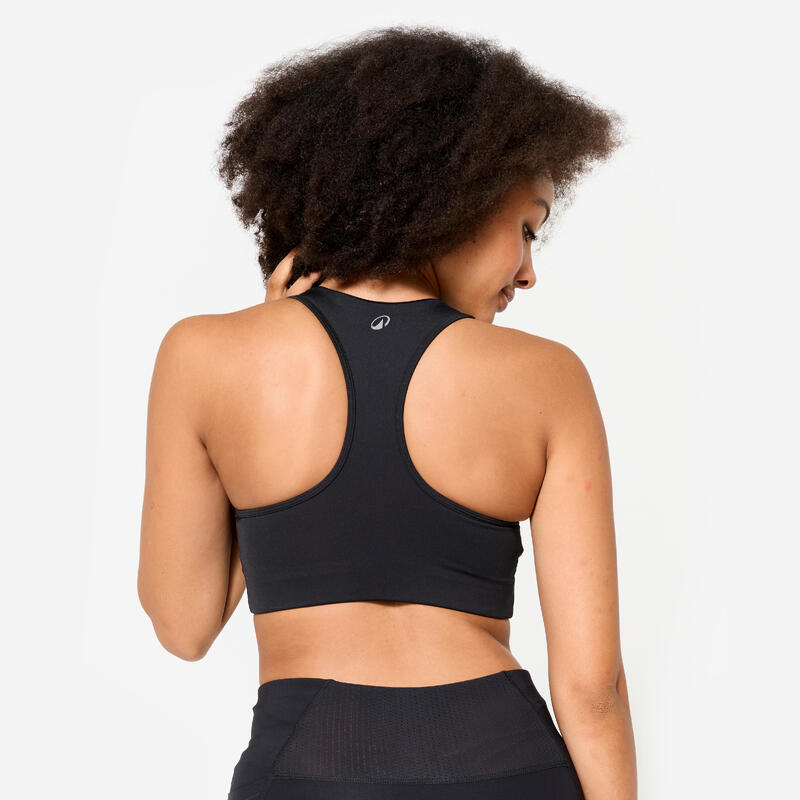 Top Forrado costas em T suporte médio mulher preto                   2 cores disponíveis
 9,90€  DECATHLON Top Forrado costas em T suporte médio mulher preto  (94)A partir de 2 horas    