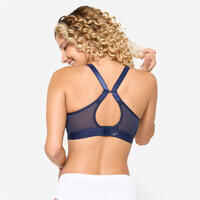 Women's High Support Convertible Strap Sports Bra - Dark Blue