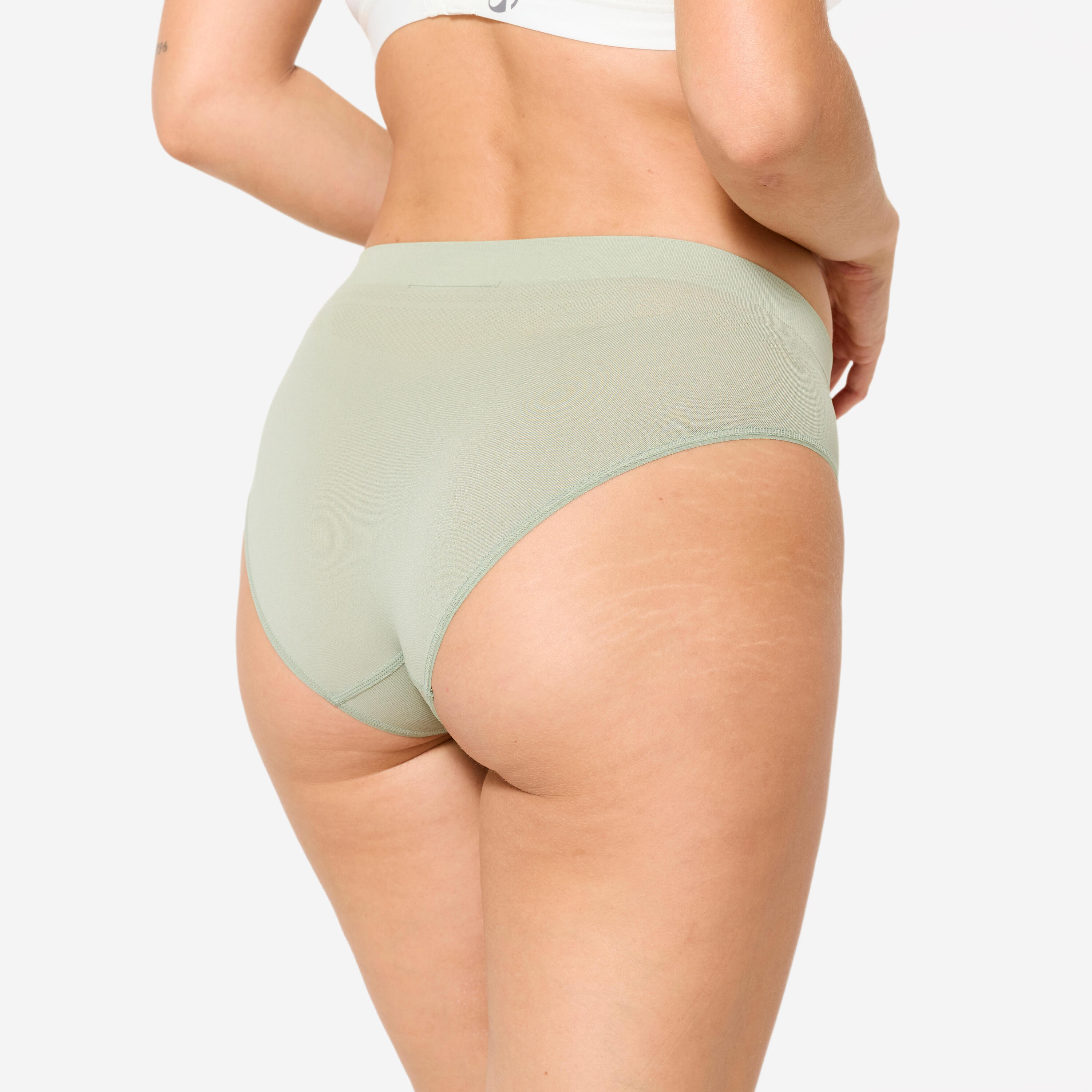 Pack de 3 bragas deportivas sin costuras Mujer Decathlon negro rosa salvia 2/8